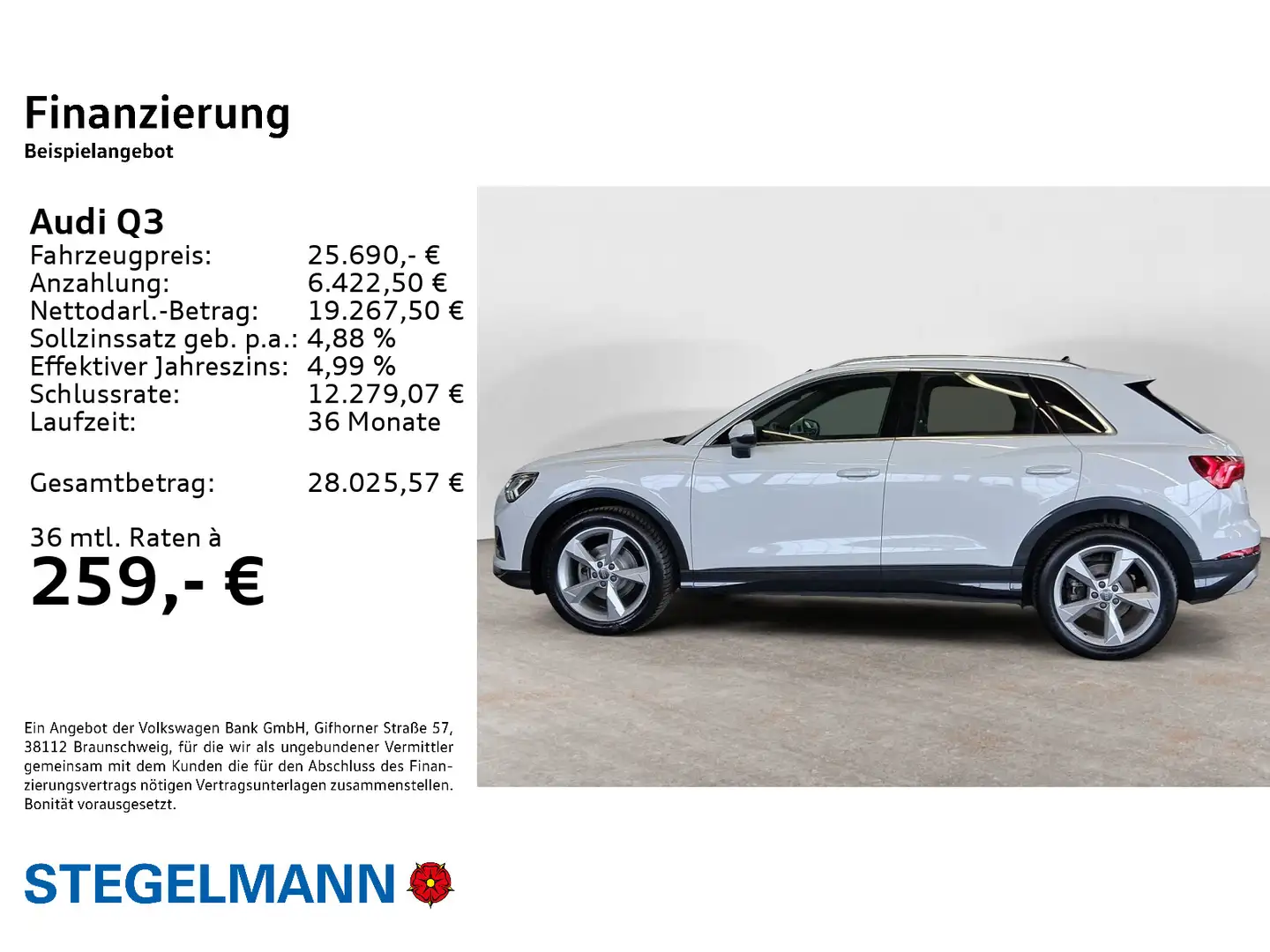Audi Q3 35 TDI qu. advanced S-Line *LED*Navi* Weiß - 2