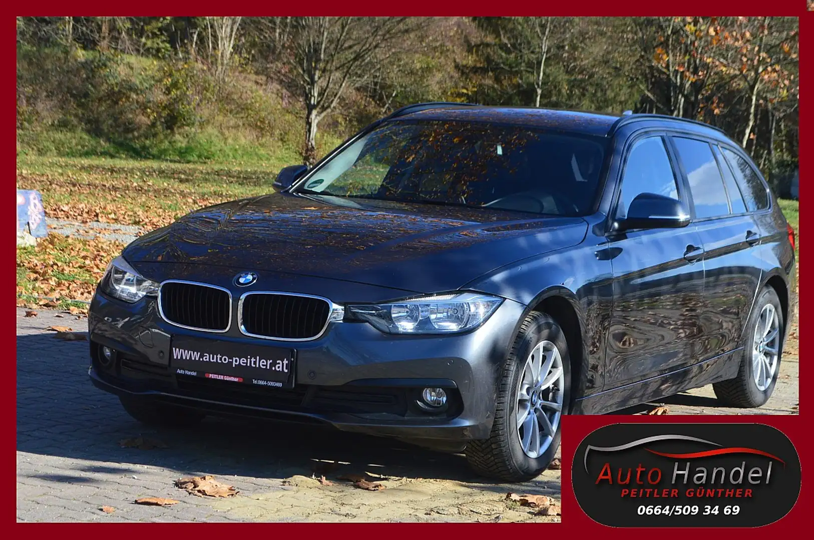 BMW 318 d xDrive Touring+NAVI+AHK+SHZ+PDC+ Gris - 1