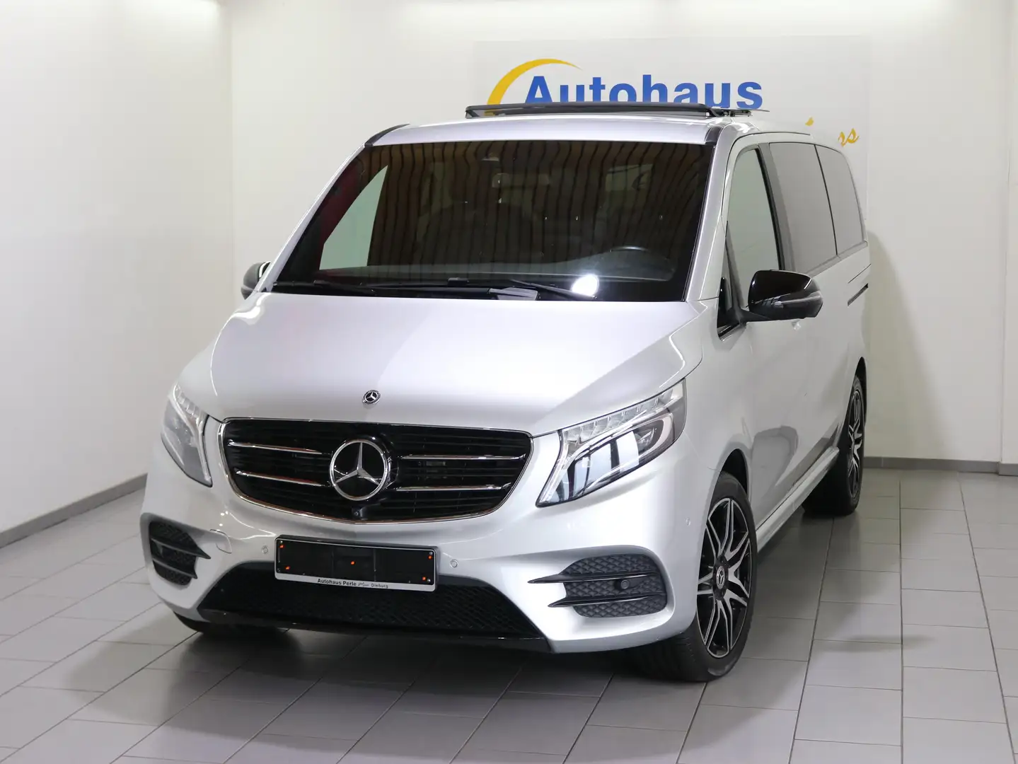 Mercedes-Benz V 250 D LANG 7G 4M AMG-LINE"PANO"STANDHZG"DIST"AHK"7SITZ Silber - 2