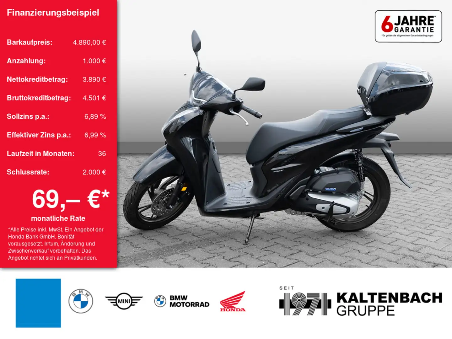 Honda SH 150i LED SCHEINWERFER Negro - 1