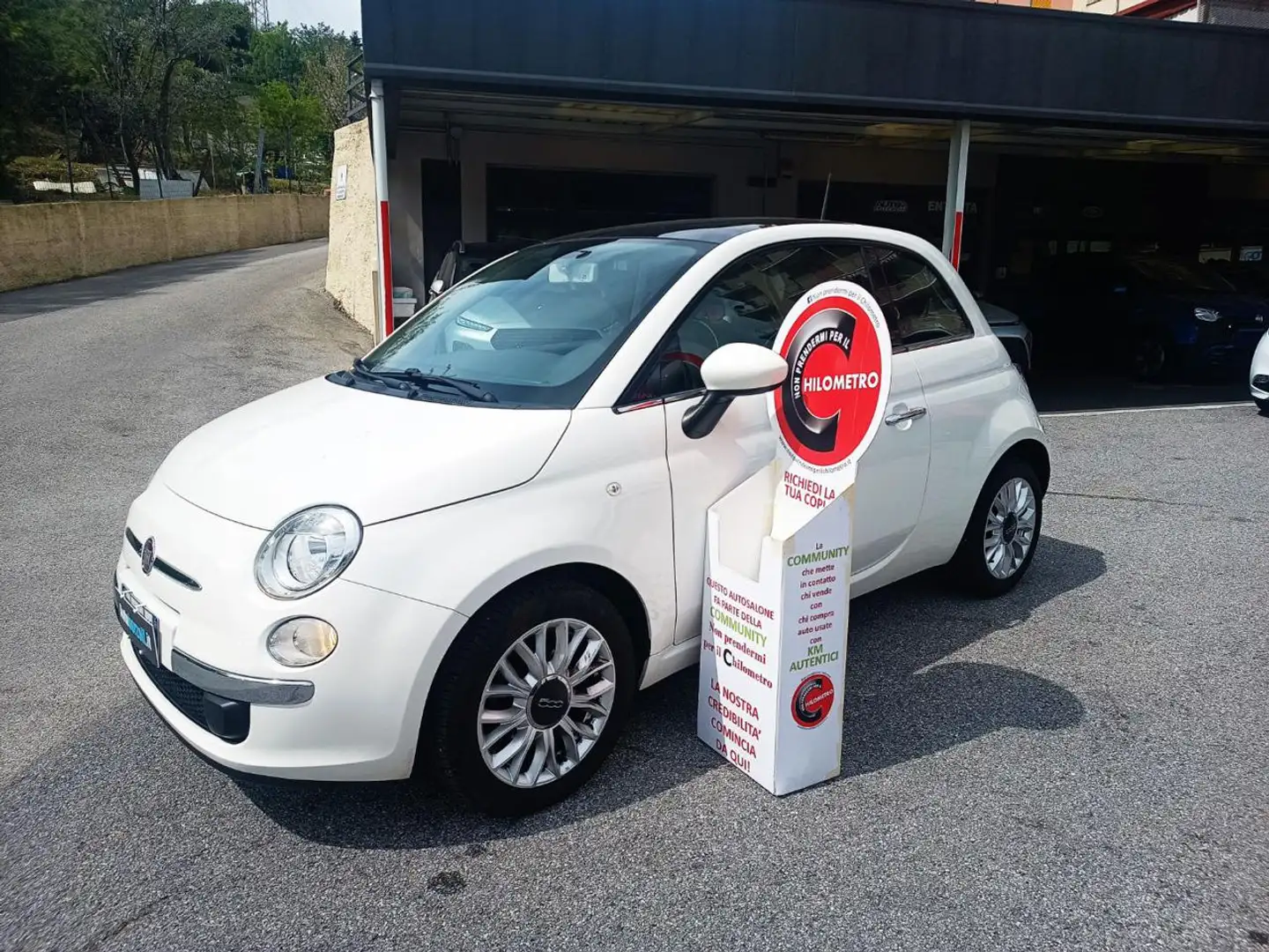 Fiat 500 1.2 Lounge - 01/2015 - SOLO 36.700 KM Wit - 1