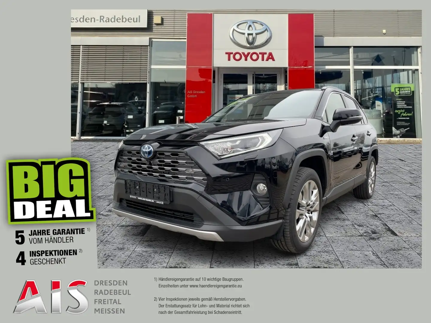 Toyota RAV 4 RAV4 2.5 Hybrid Lounge Navi*4x2 SHZ*KAM*JBL*DAB Noir - 1