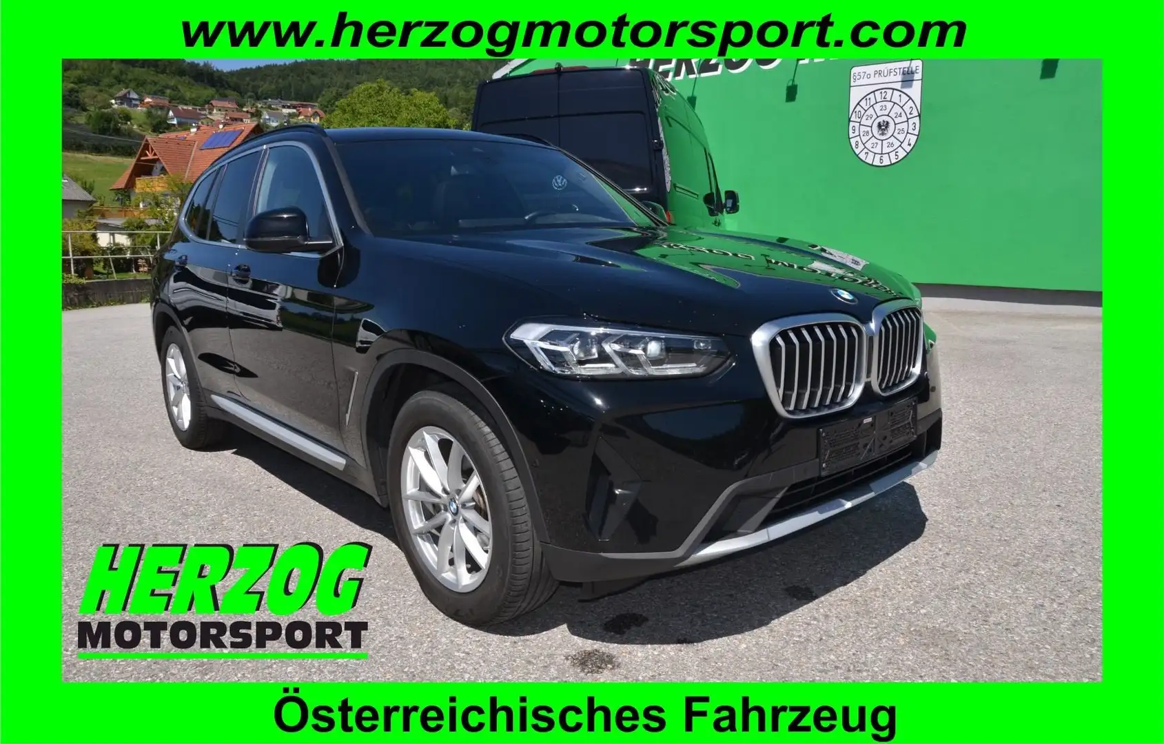BMW X3 X3 xDrive 20d Aut. LED AHV LEDER P-Dach NAVI Schwarz - 1
