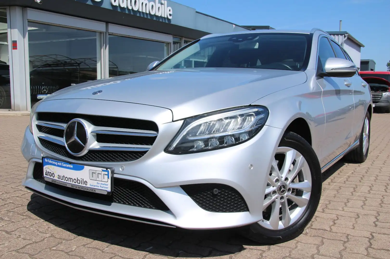 Mercedes-Benz C 220 d T 4Matic LED/ACC/Teilleder/Kamera/CarPlay Silber - 2