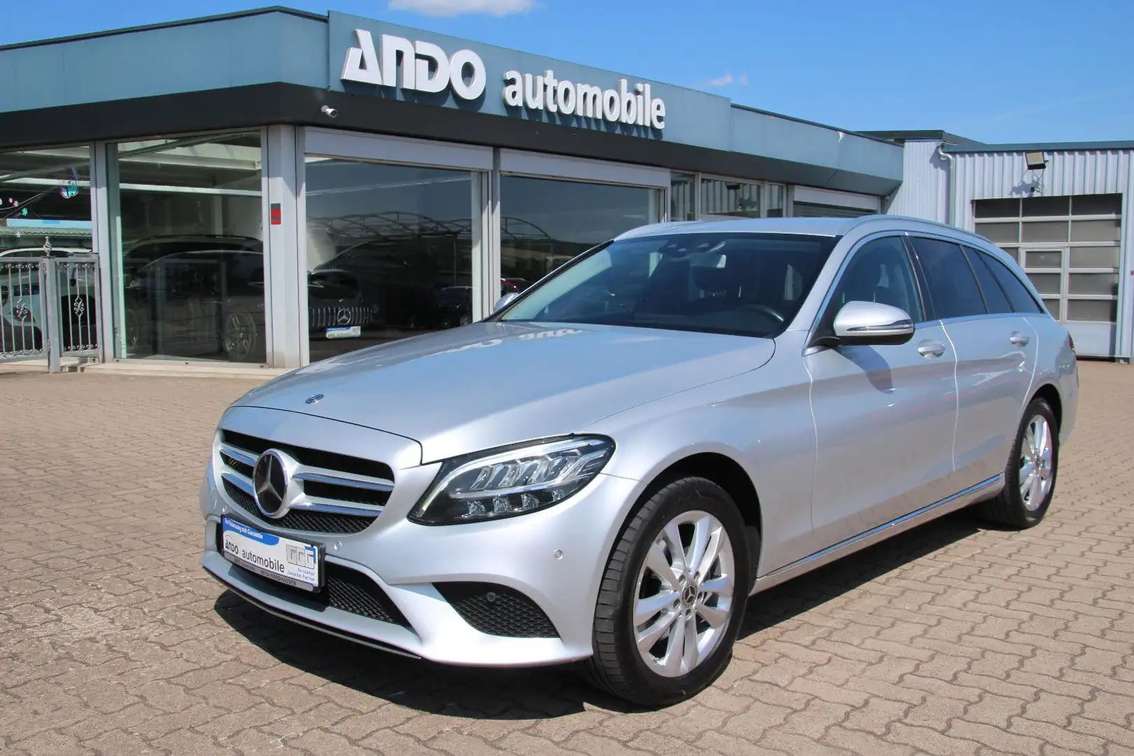 Mercedes-Benz C 220 d T 4Matic LED/ACC/Teilleder/Kamera/CarPlay Silber - 1