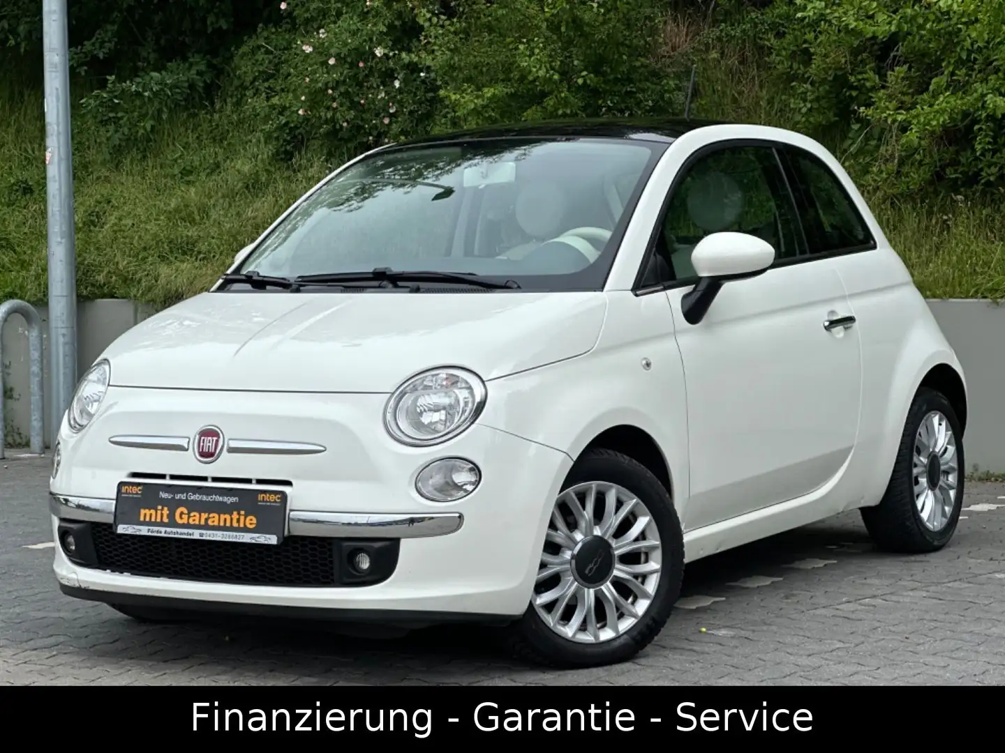 Fiat 500 1.2 Lounge AUTOMATIK/1 HAND/PANO/KLIMA/ALU Weiß - 1