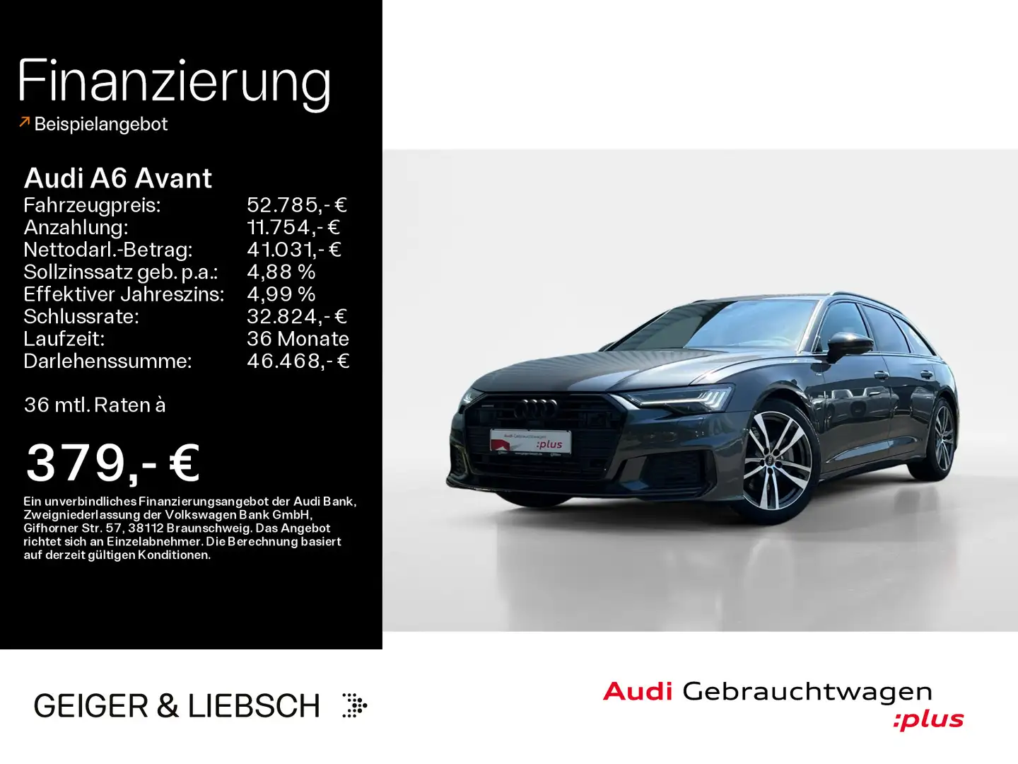 Audi A6 45 TFSI quattro S-LINE*HD-MATRIX*STHZG* Gris - 1