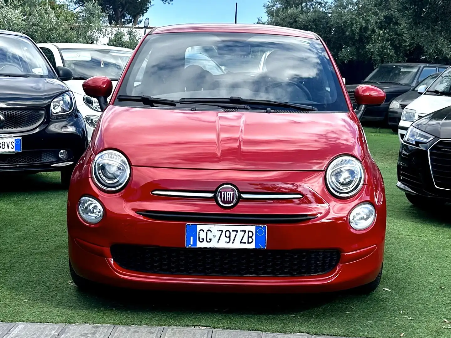 Fiat 500 1.0 hybrid 500 pack Lounge Red Passion CarPlay Nav Rosso - 1