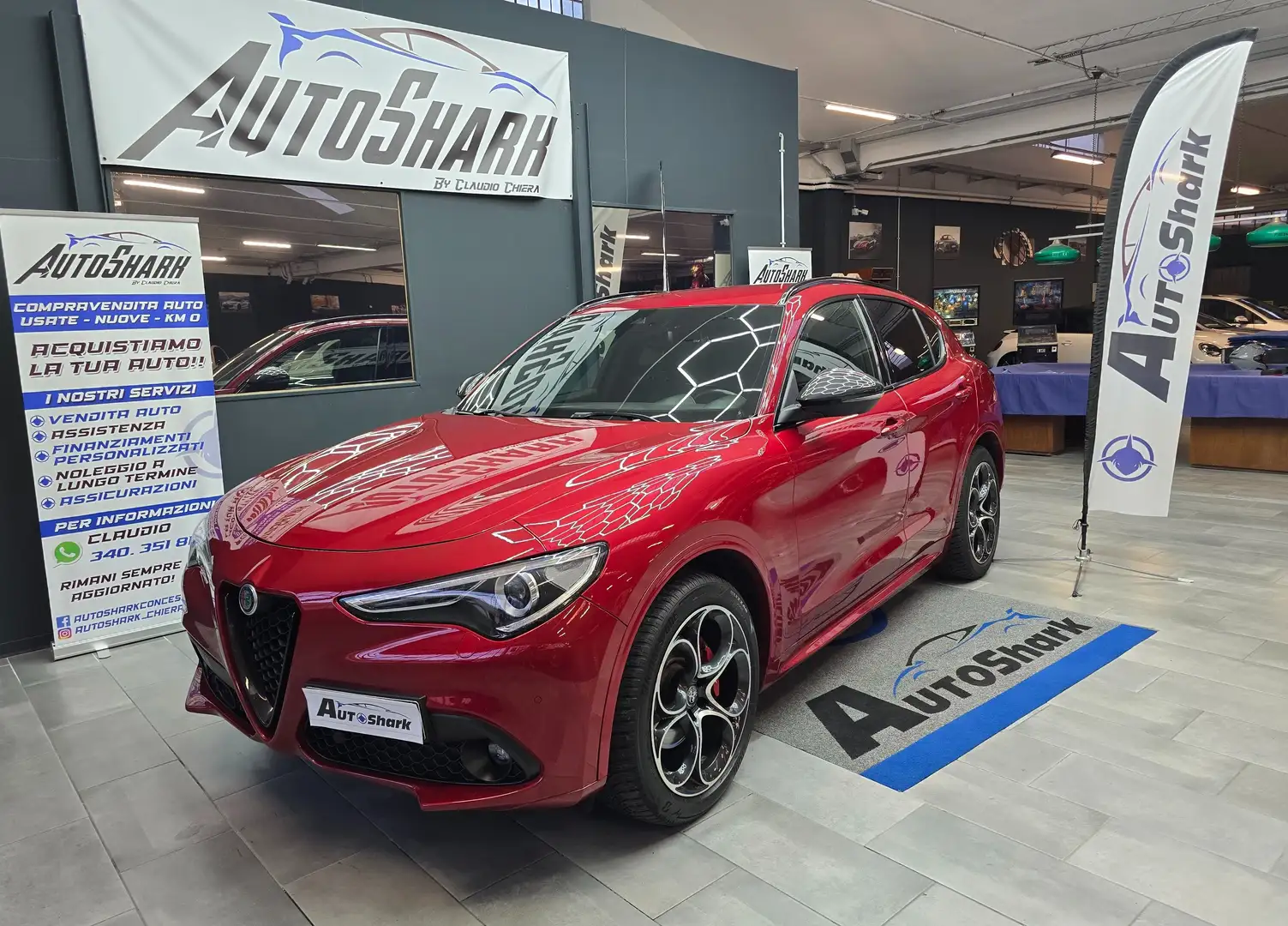 Alfa Romeo Stelvio Stelvio 2020 2.2 t Veloce HARMAN KARDON Q4 210cv Rosso - 2