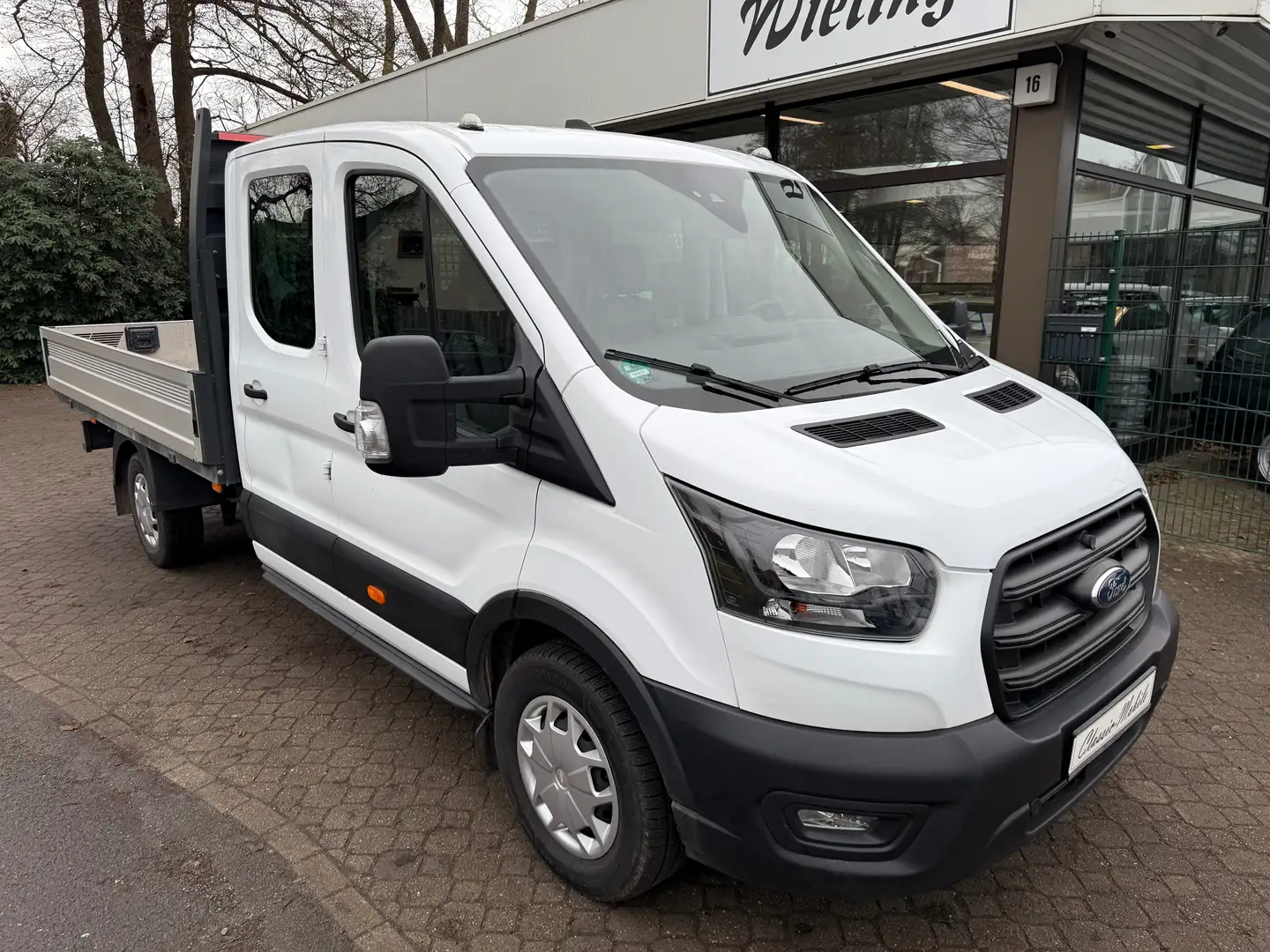 Ford Transit Doka Pritsche 2.0 TDCi 350 L4 Trend *MFL*Klima*AHK Weiß - 1