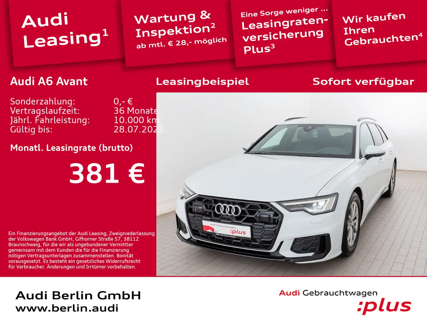 Audi A6 Design S line 40 TDI S tr. MATRIX HUD Weiß - 1