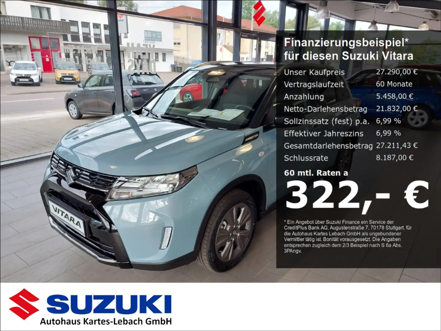 Suzuki Vitara 1.4 Mild-Hybrid Comfort 4x4 LED Kam SHZ Car Play Azul - 1