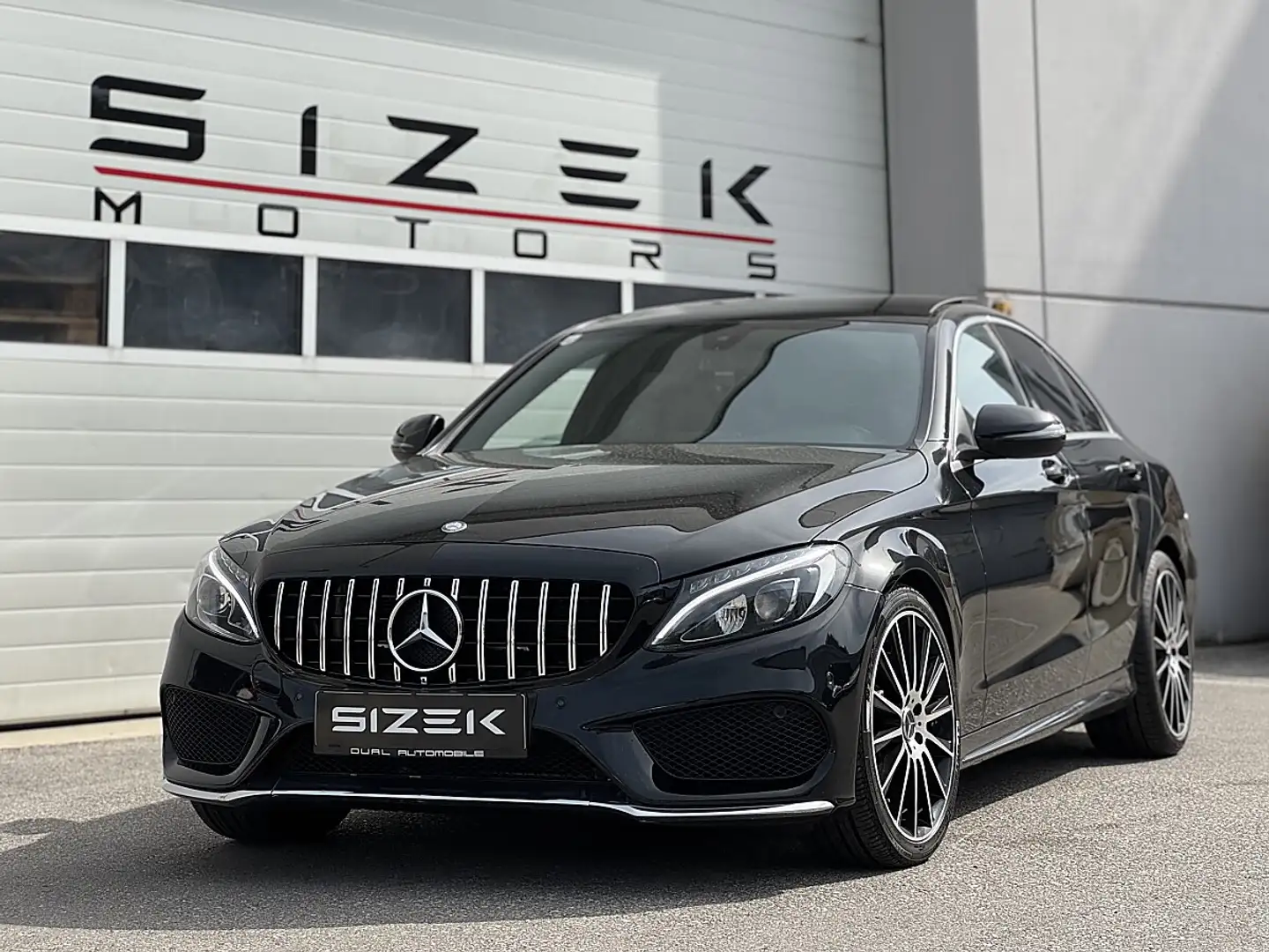 Mercedes-Benz C 180 d AMG Line Aut.|AMG 63 LOOK|PANO|LED|NAVI|RFK Schwarz - 1