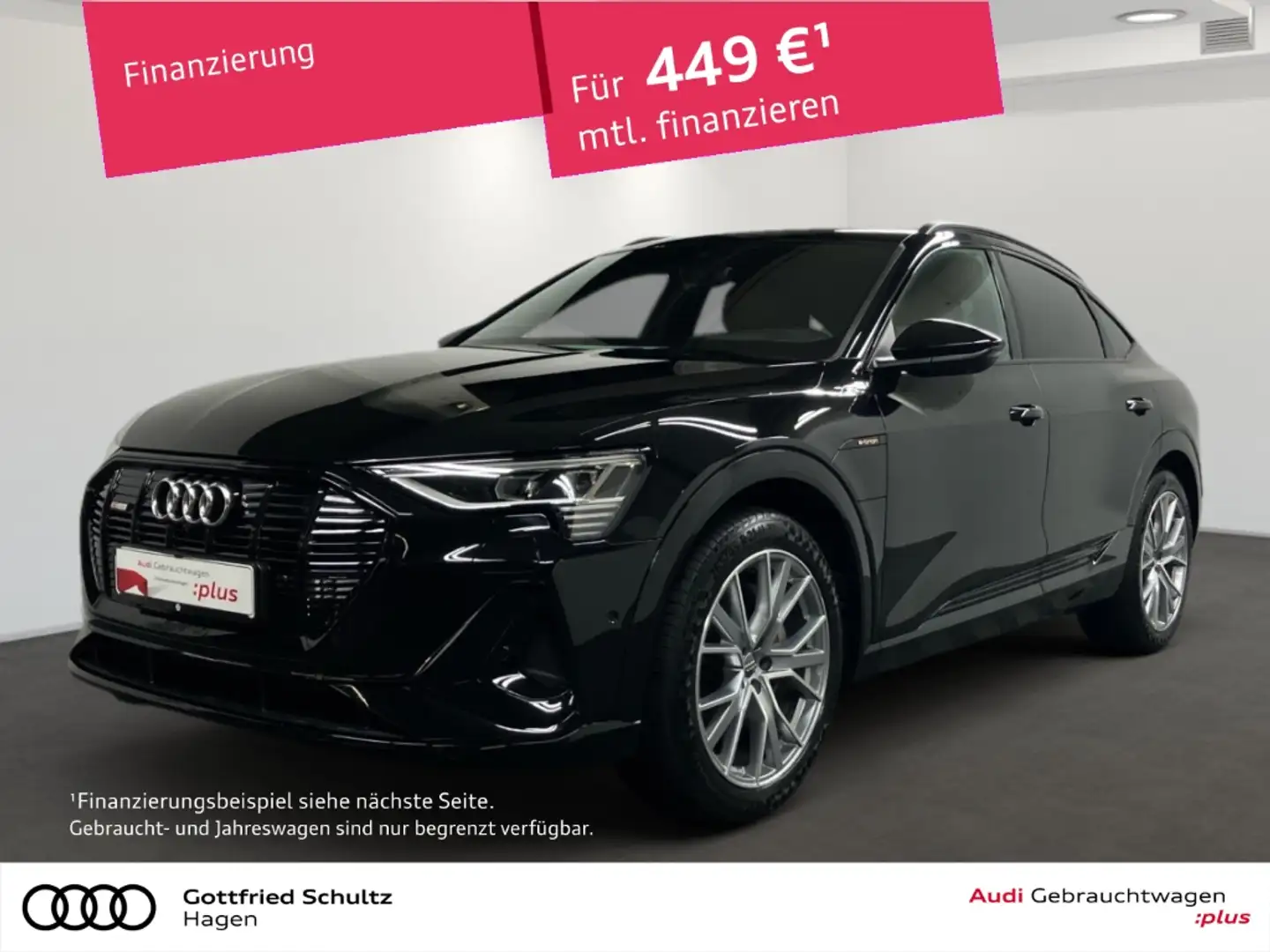 Audi e-tron Sportback 55 MATRIX NAV PAN HUD B&O LEDER S line Schwarz - 1