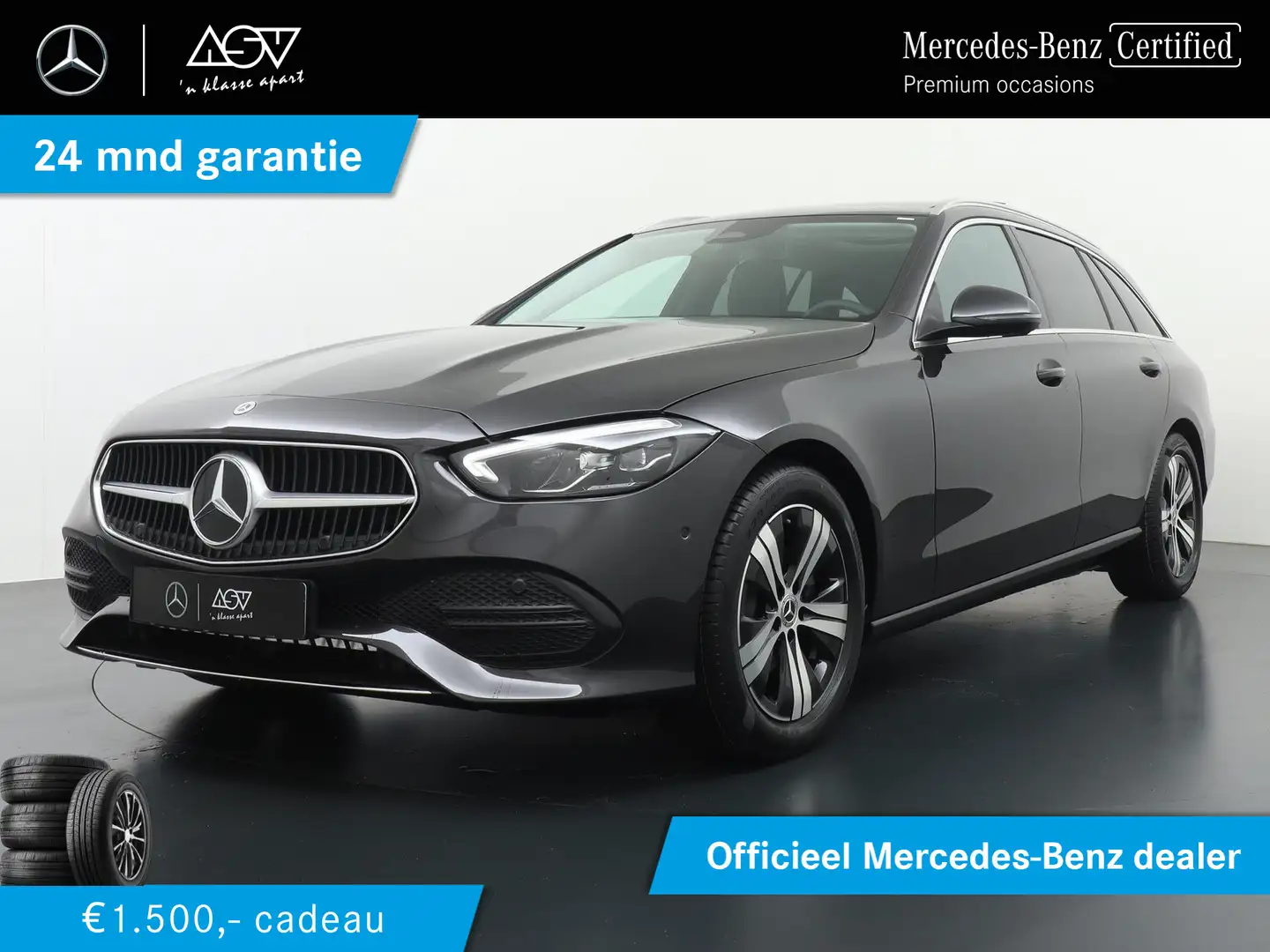 Mercedes-Benz C 180 Estate Business Line | Panorama - Schuifdak | Trek Gris - 1