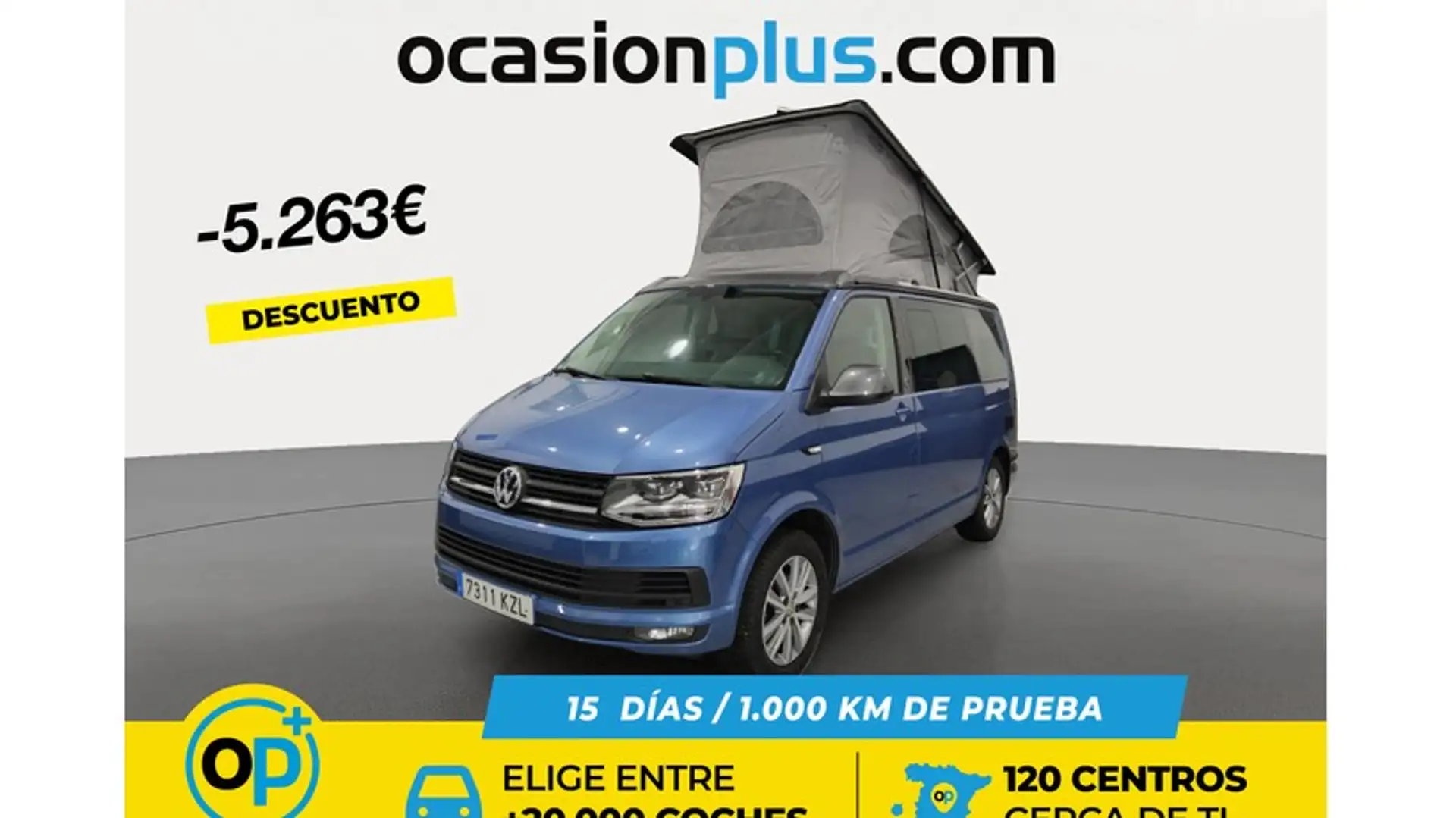 Volkswagen T6 California 2.0TDI BMT 30 aniversario DSG 110kW Azul - 1