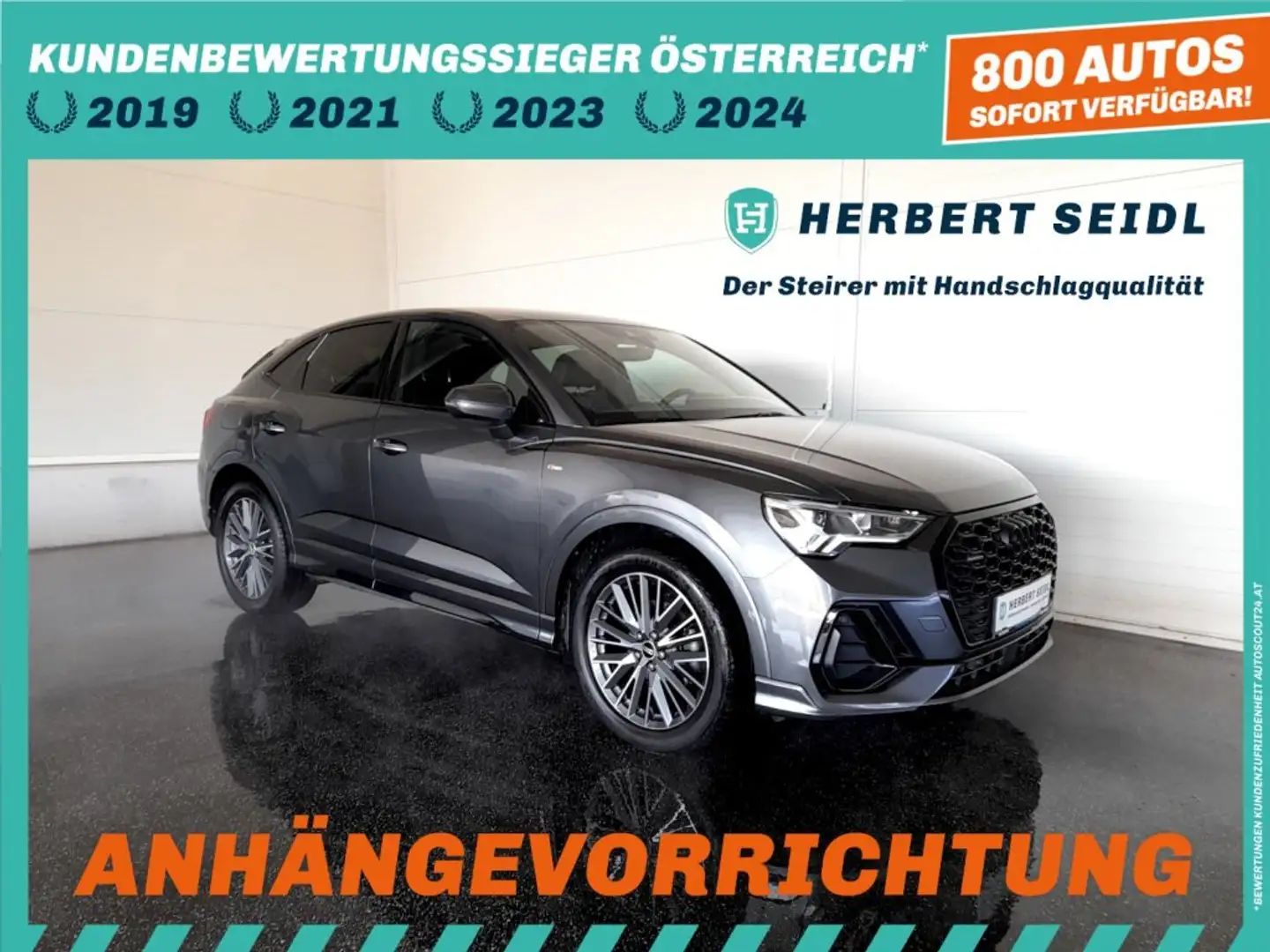 Audi Q3 SB S-LINE 35 TDI quattro S-tr *VOLL LED / NAVI / VIRTUELL PLUS / AHV & KAMERA / TEILLEDER / E-KLAPPE* Grau - 1