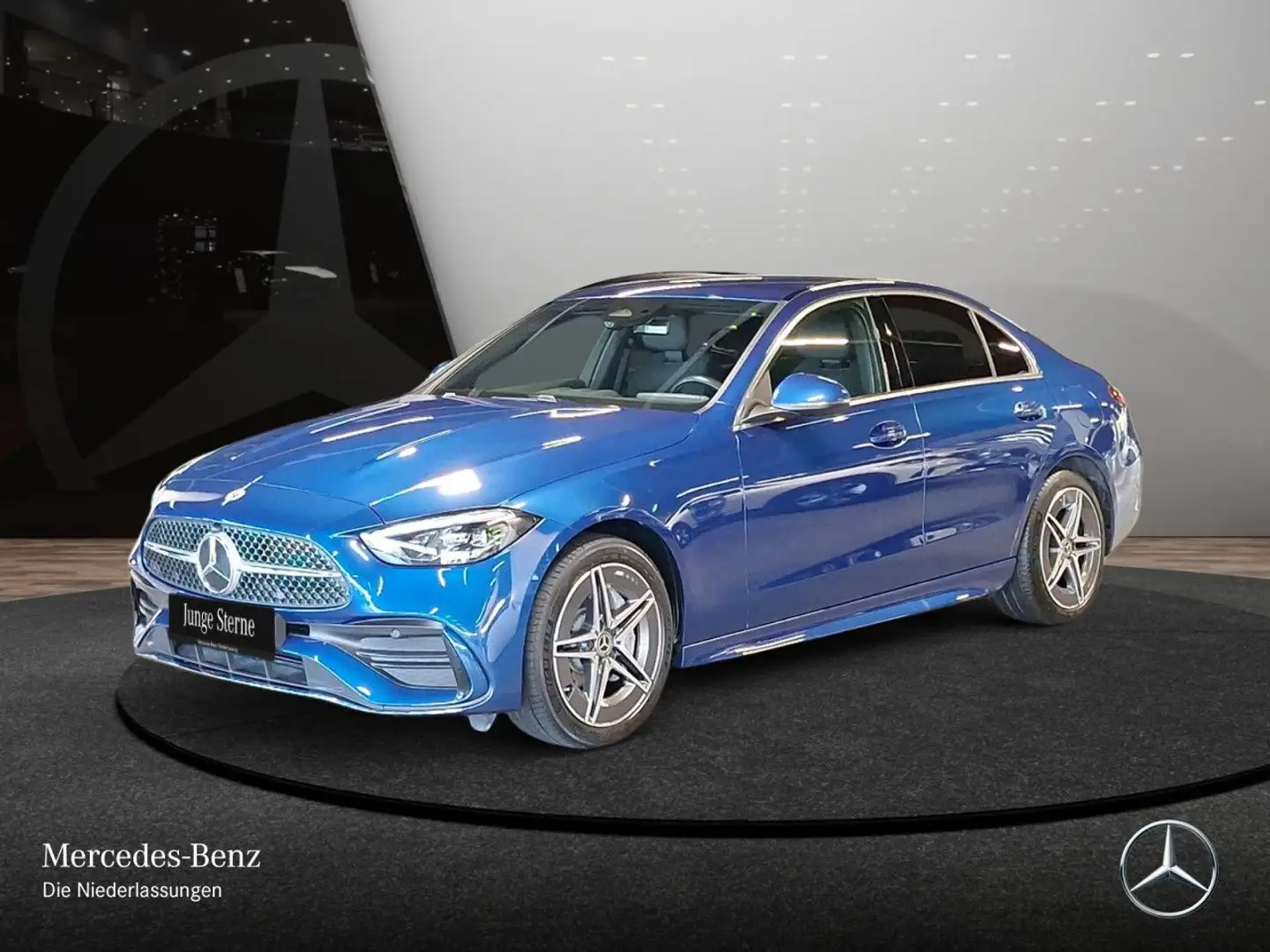 Mercedes-Benz C 300 e AMG+AHK+LED+BURMESTER+KAMERA+TOTW+KEYLESS Blau - 2