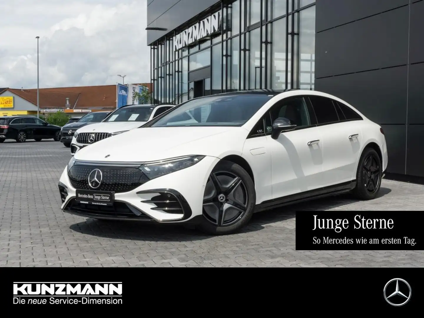 Mercedes-Benz EQS 350 AMG Night Panorama Distronic Airmatic Blanc - 1