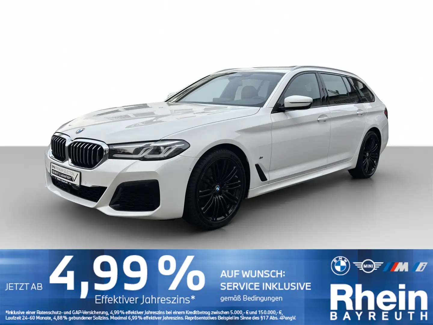BMW 520 d xDrive Touring M Sport Navi AdapLED ACC Navi Ada Blanc - 1