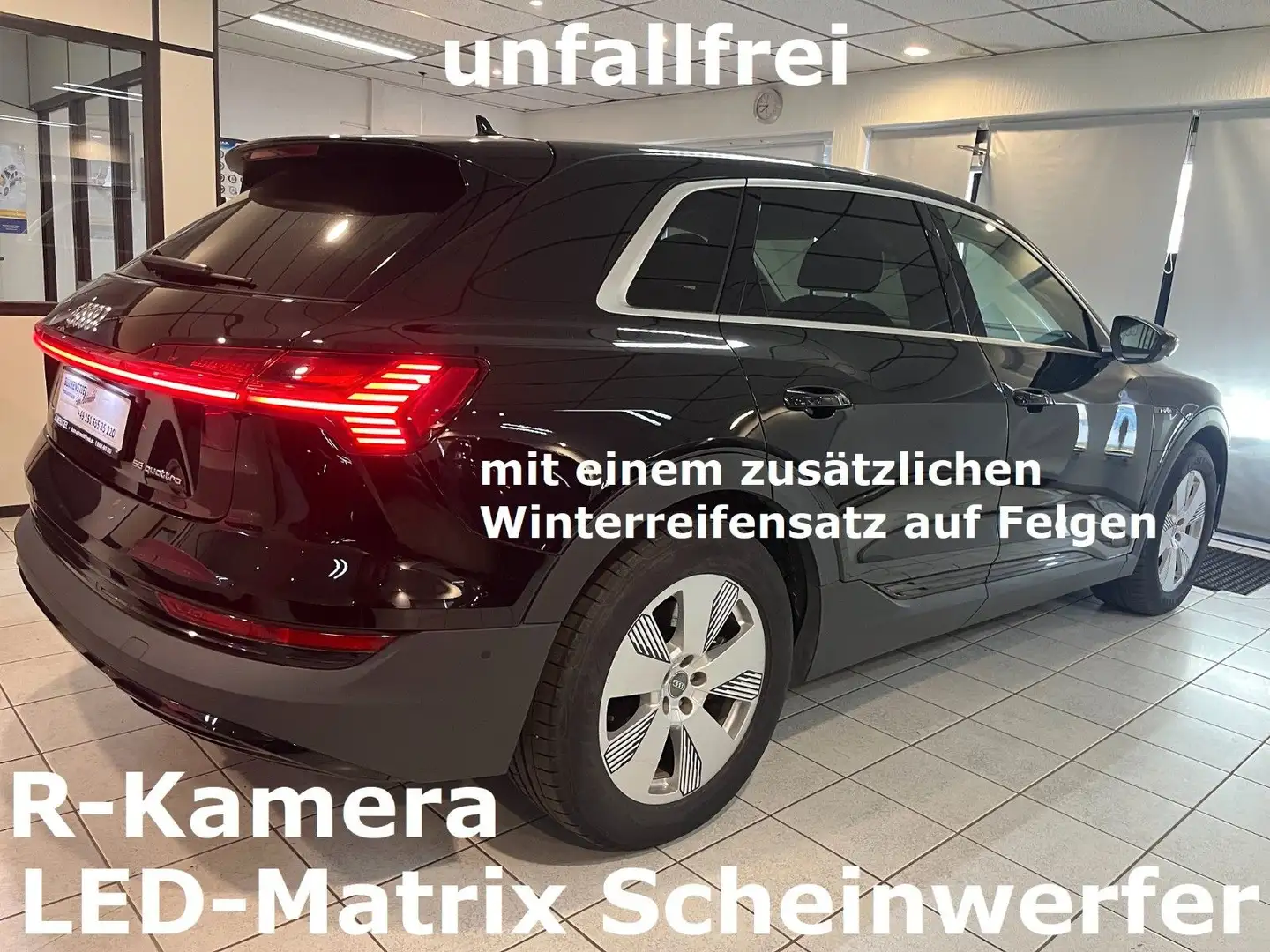 Audi e-tron 55+LED-Matrix+Virtual+R-Kamera+unfallfrei Noir - 1