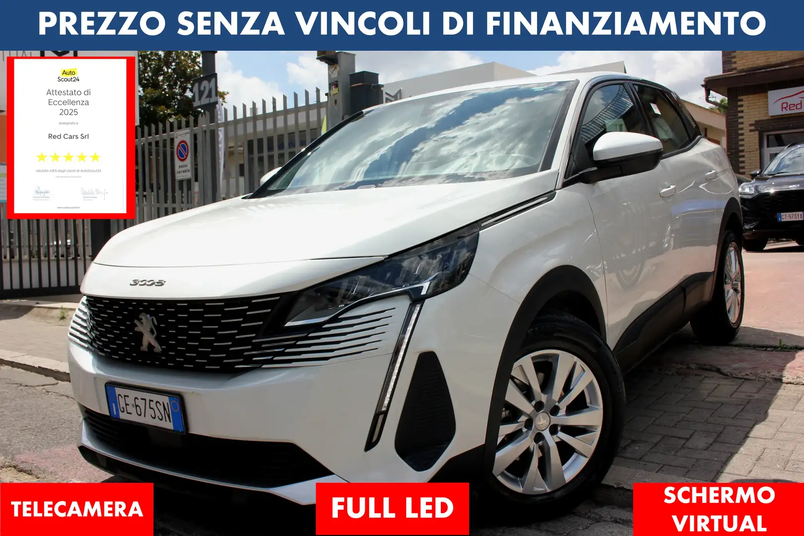 Peugeot 3008 1.5 HDI EAT8 *PREZZO VERO* UNIPRO' KM CERTIF Bianco - 1