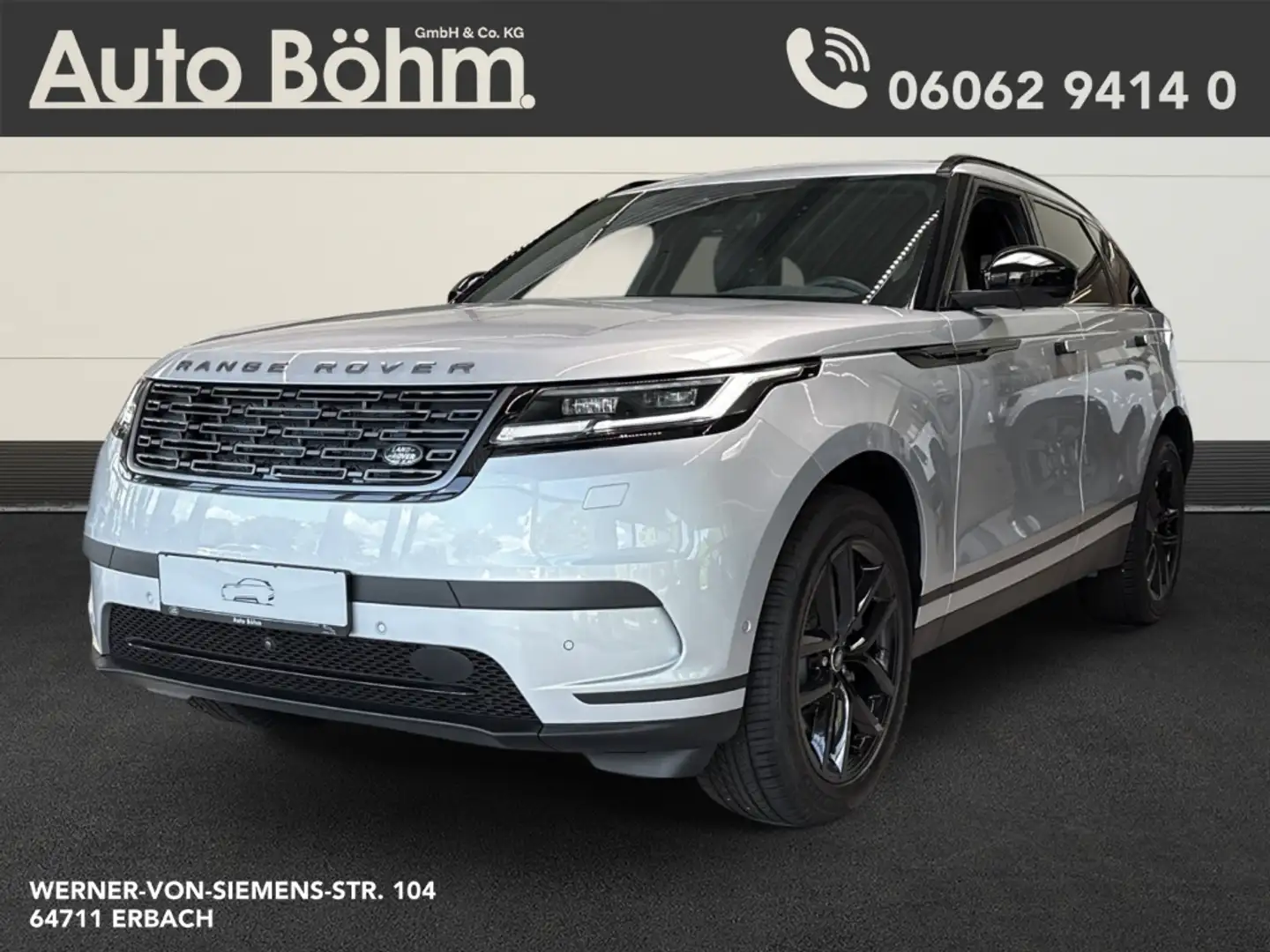 Land Rover Range Rover Velar D200 S+Pano+ACC+Meridian+360 Grad Kamera Silber - 1