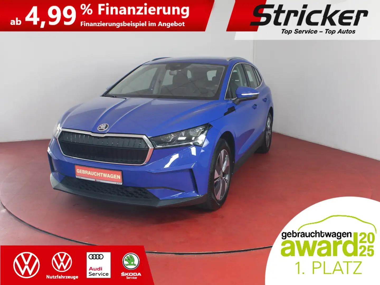 Skoda Enyaq iV60 273,-ohne Anzahlung Matrix Wärmepumpe Blau - 2