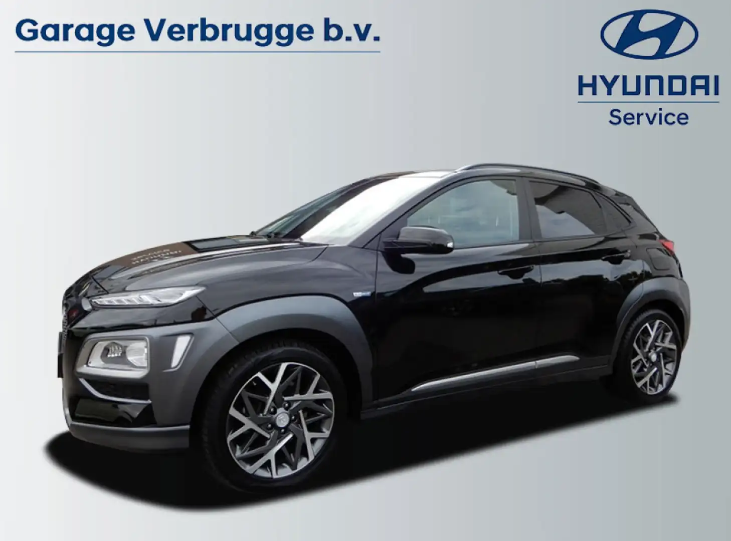 Hyundai KONA 1.6 GDI HEV Premium | 1e eig. | NL auto | trekhaak Noir - 1