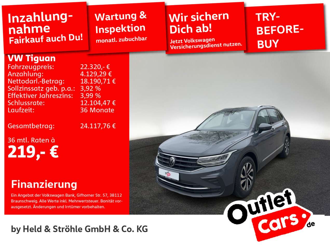 Volkswagen Tiguan 2021 — ACTIVE 1.5 TSI DSG AHK LED NAVI PDC SHZ