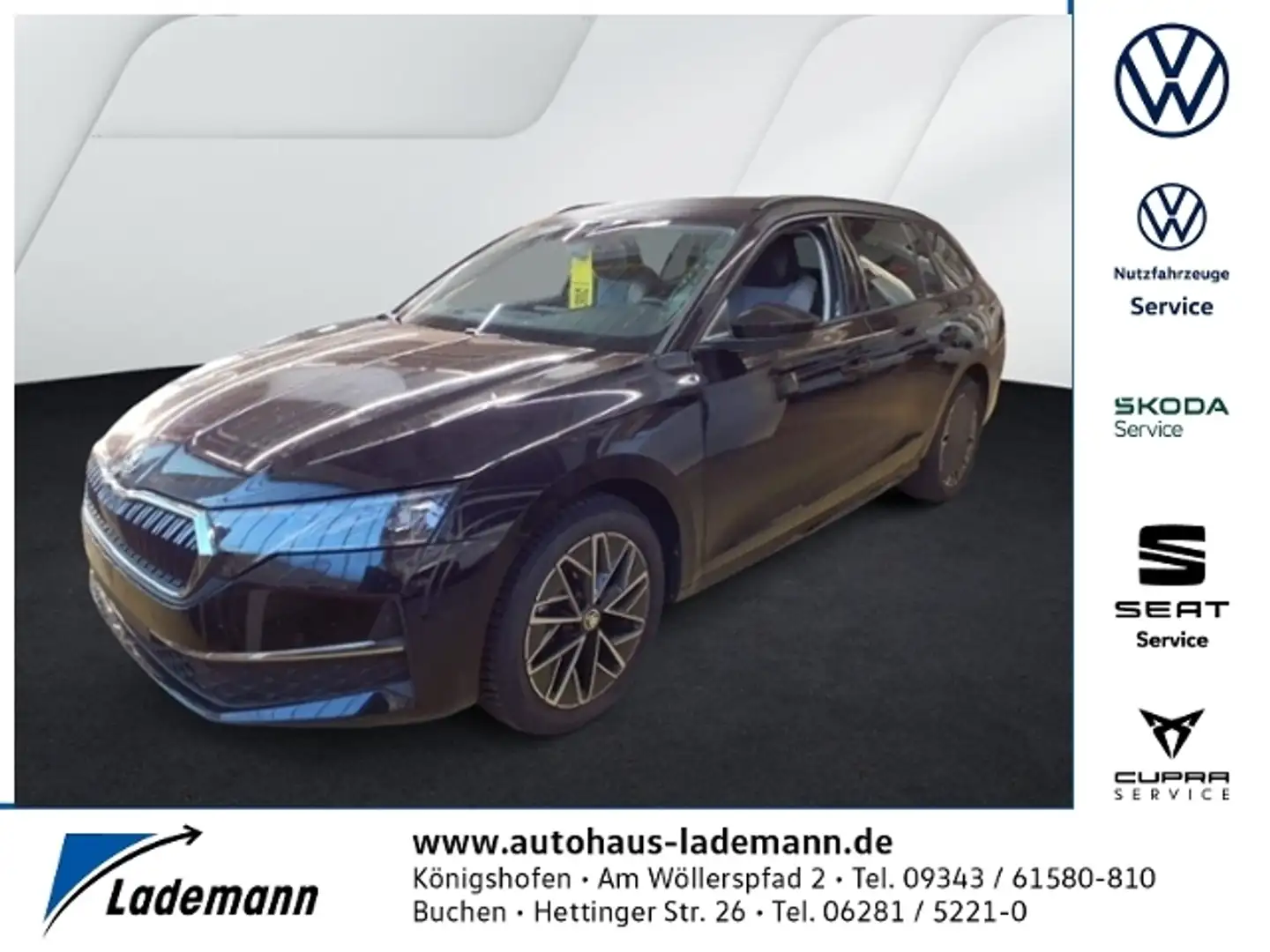 Skoda Octavia Combi 1.5 TSI Selection LED+NAVI+RFK+ACC Schwarz - 1