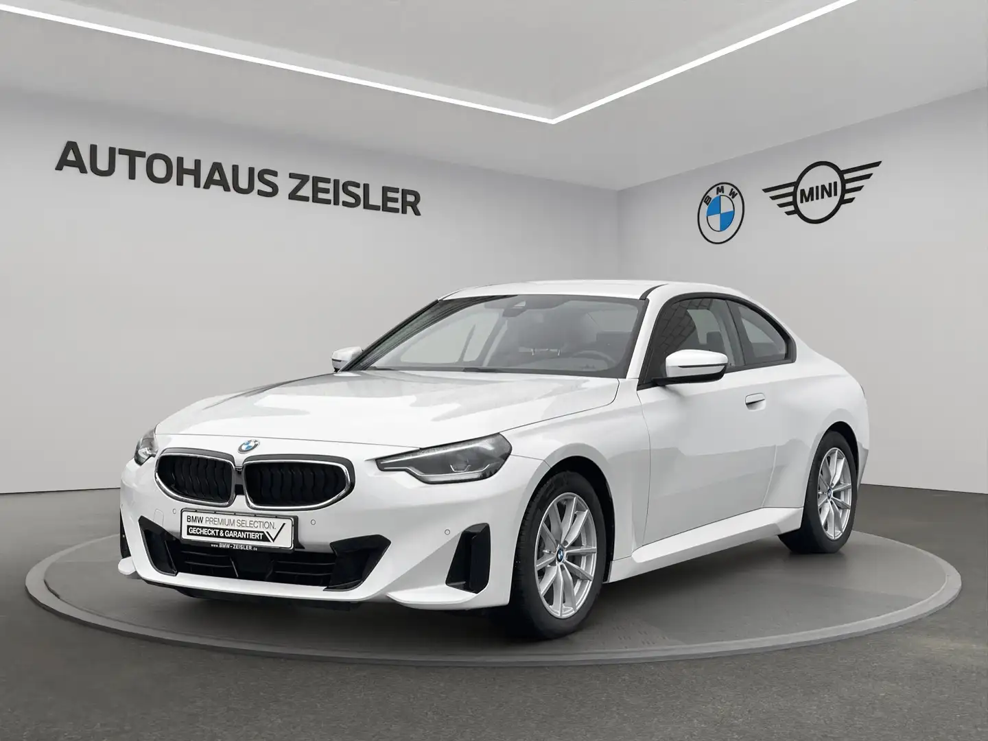 BMW 220 i Coupé Navi Sitzheizung Tempomat PDC DAB Weiß - 1