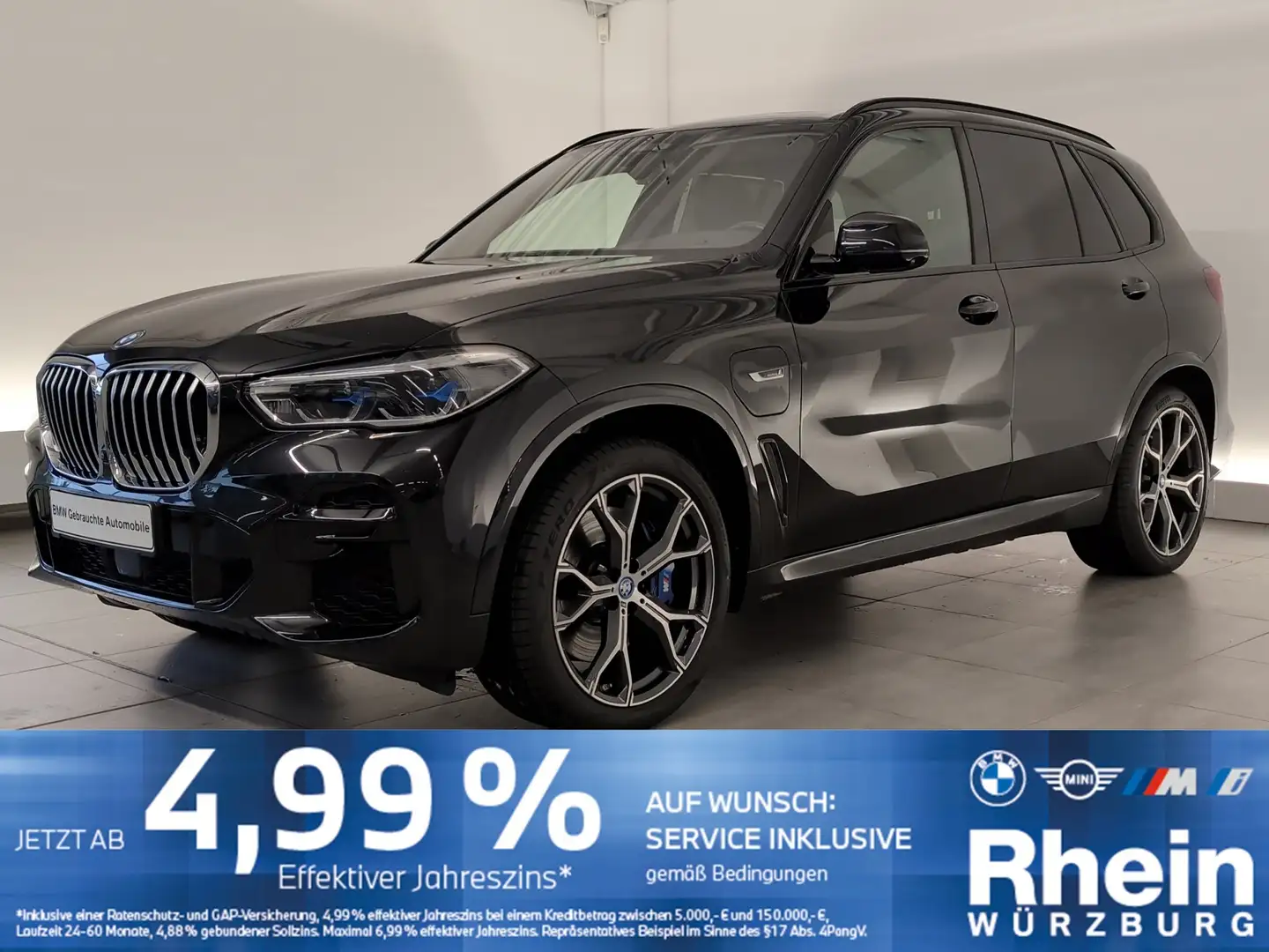 BMW X5 xDrive45e M Sport Navi/Laser/Pano/AHK/HuD/DAB Lase Schwarz - 1