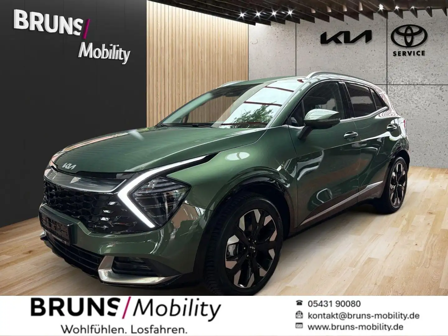 Kia Sportage 1.6T PHEV Spirit Leder Drive Sound Zöld - 1