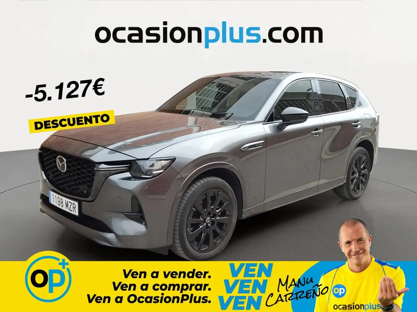 Mazda CX-60 3.3L e-Skyactiv-D MHEV Homura Plus 4WD 187kW Aut. Gris - 1