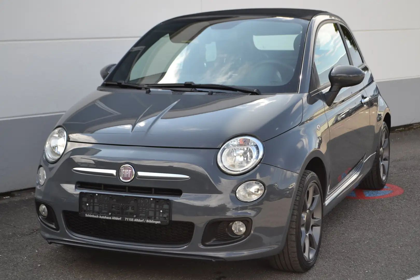 Fiat 500 500C 1.2 8V Sole Cabrio *T.Leder*el.Verdeck* Gris - 1