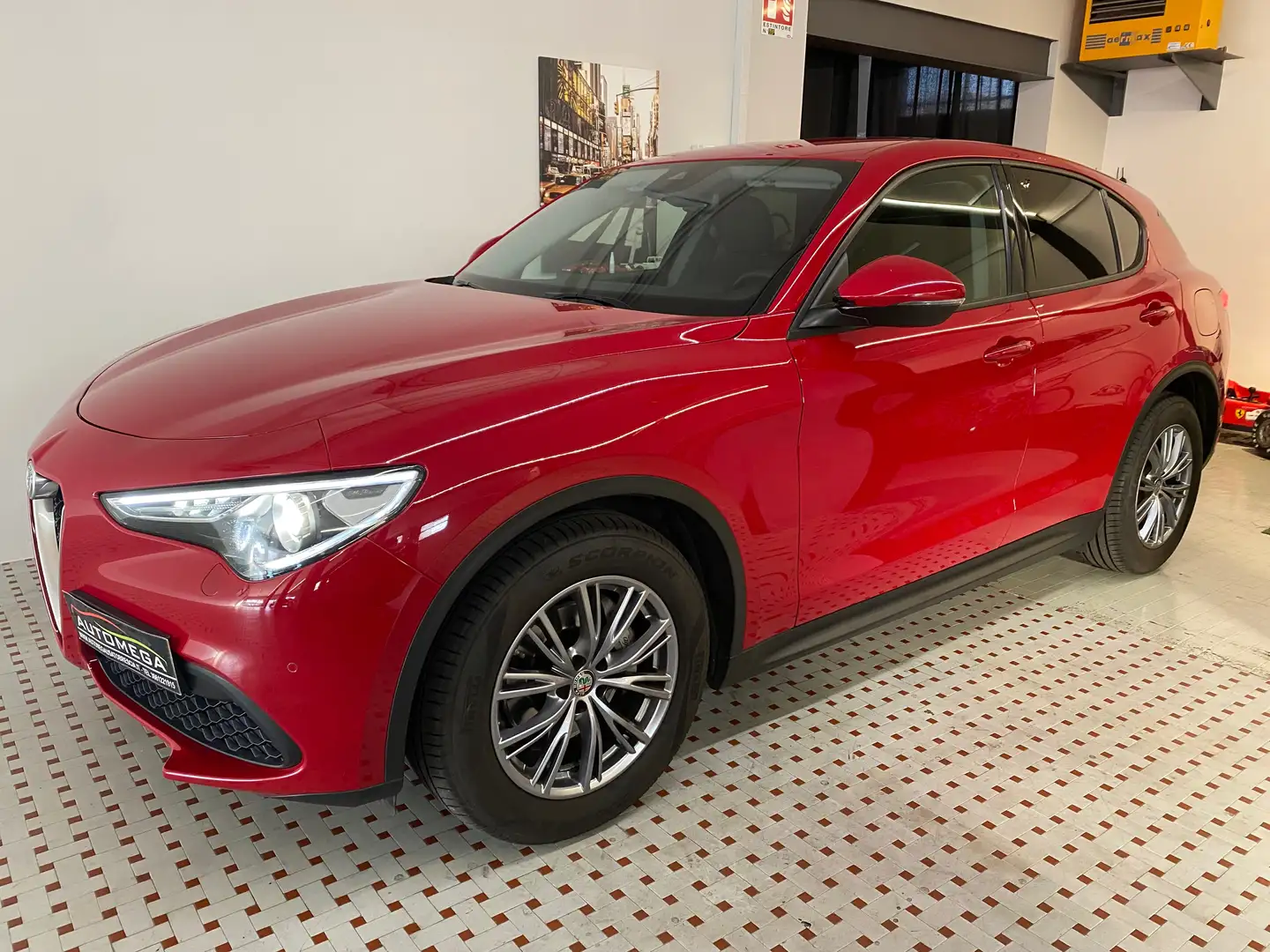 Alfa Romeo Stelvio 2.2 t Aziendale- Palette F1 al volante Rouge - 1
