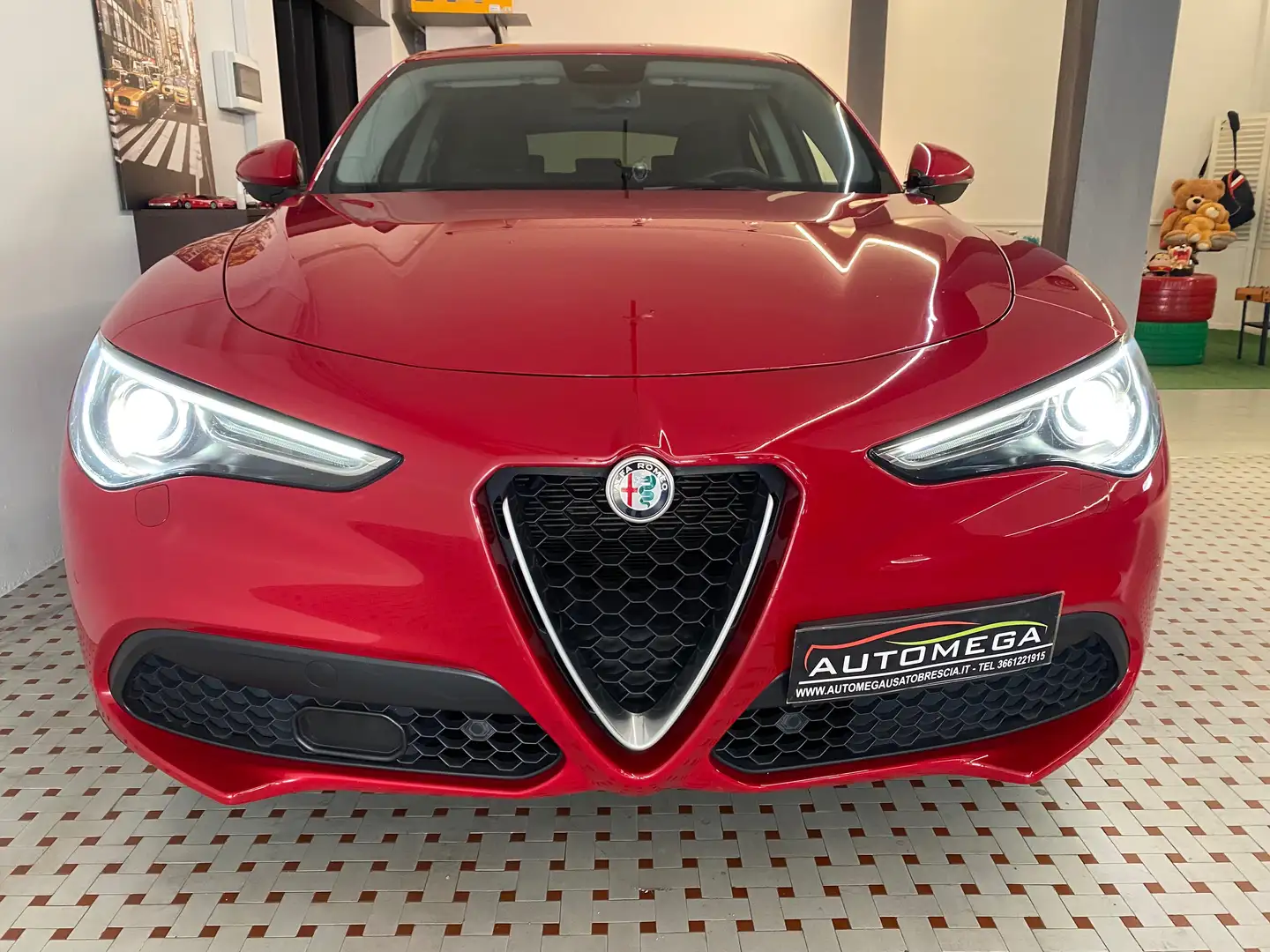Alfa Romeo Stelvio 2.2 t Aziendale- Palette F1 al volante Rouge - 2