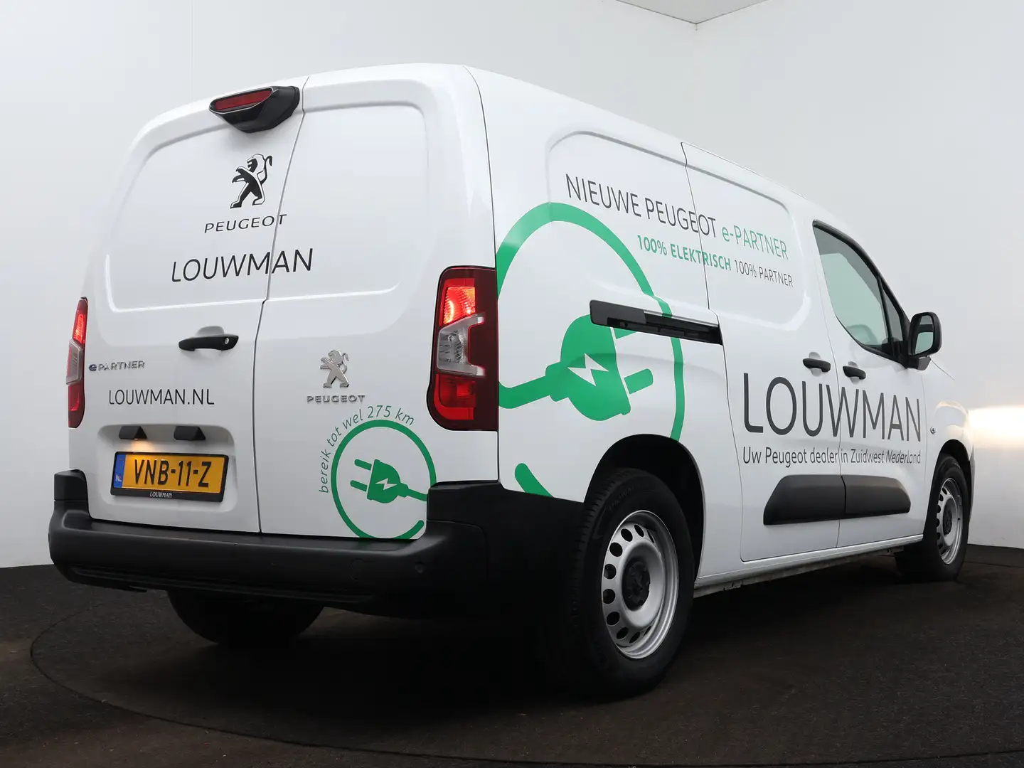 Peugeot Partner e-Partner Premium Long 50 kWh | Dodehoek | Airco | Wit - 2