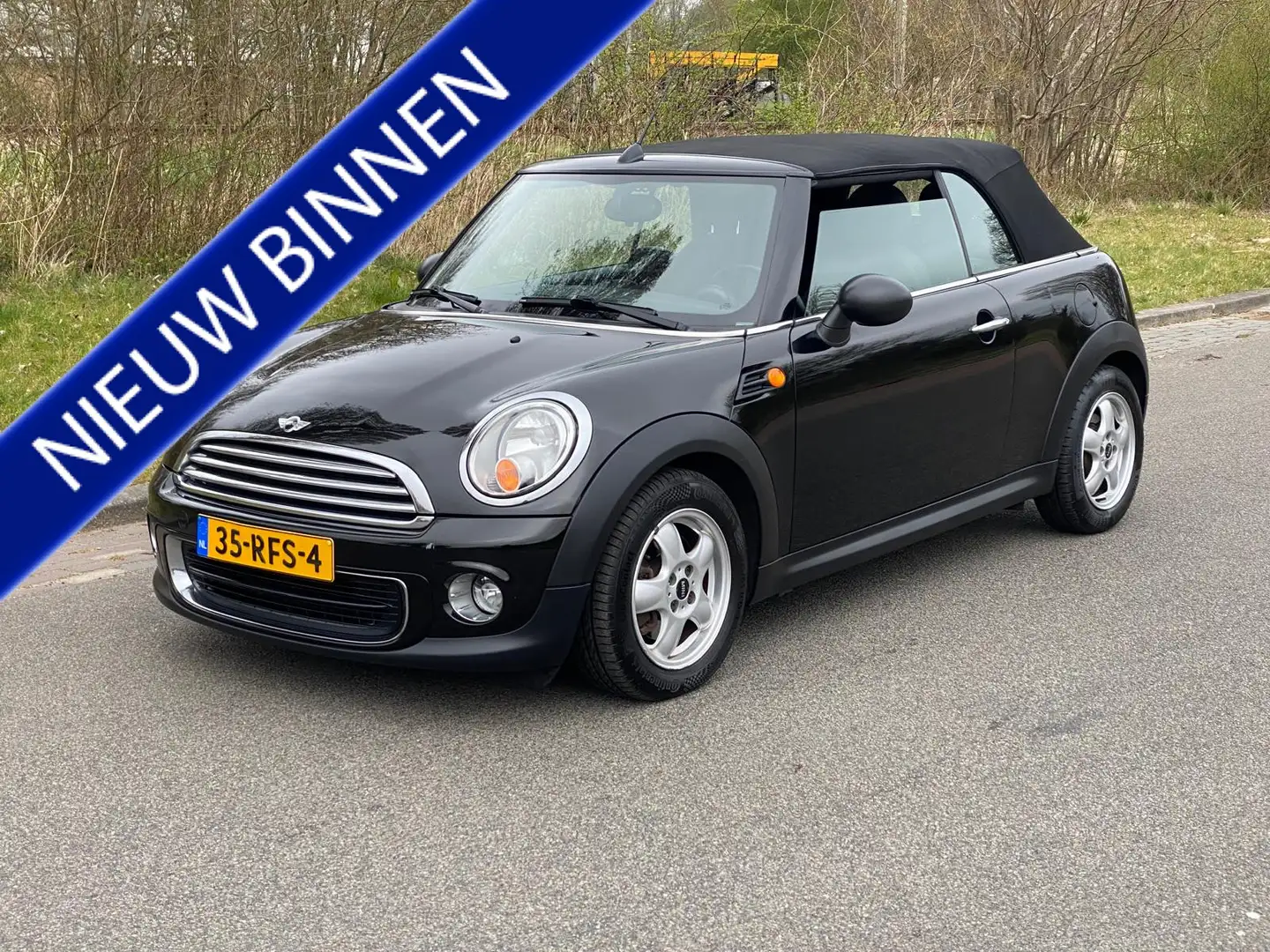 MINI Mini Cabrio 1.6 Pepper 5-'11 1e eig slechts 88dkm Чорний - 1