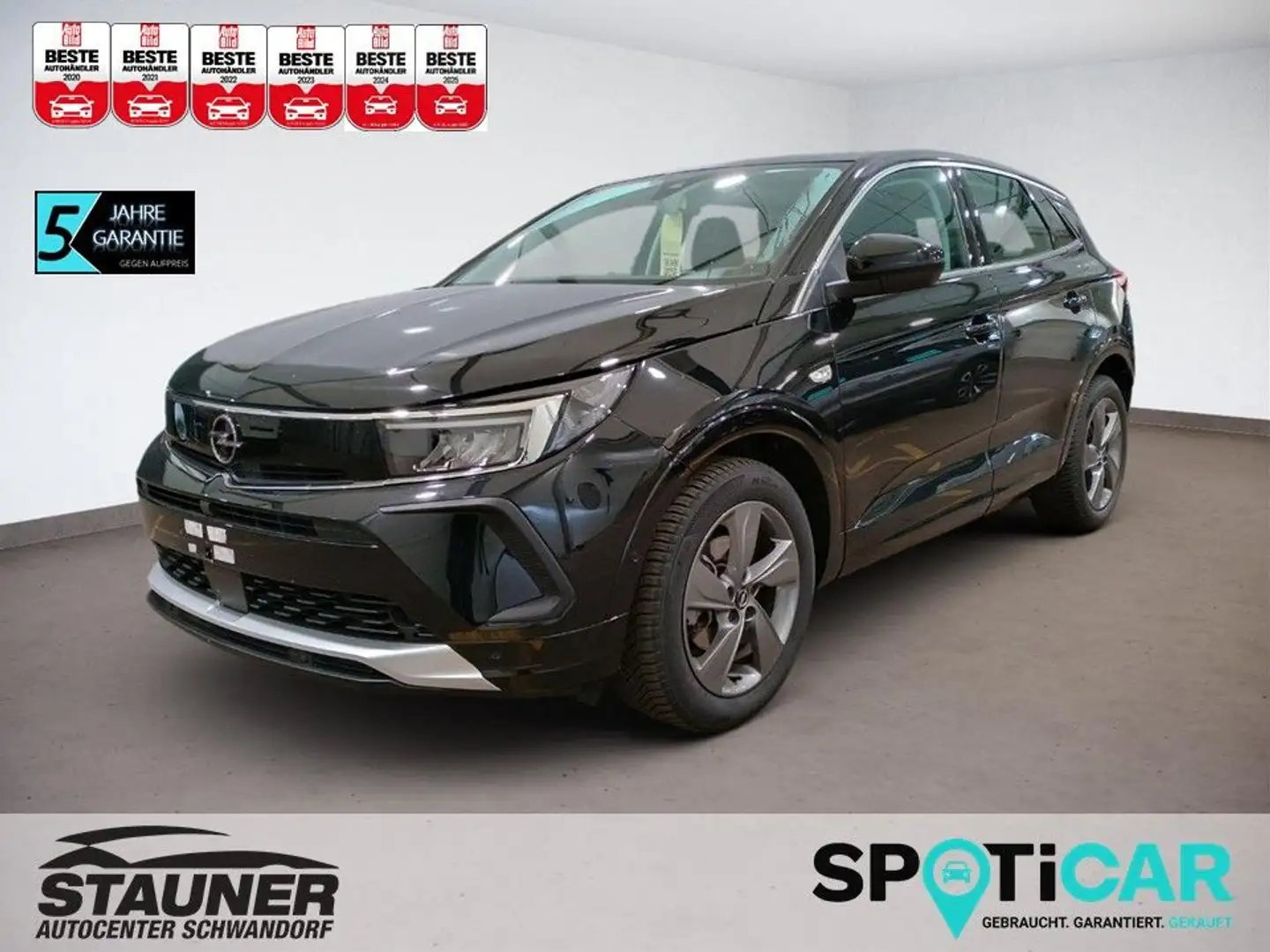 Opel Grandland X Grandland Enjoy 1.2 Turbo S/S 6G *SHZ*LHZ*PDC* Czarny - 1