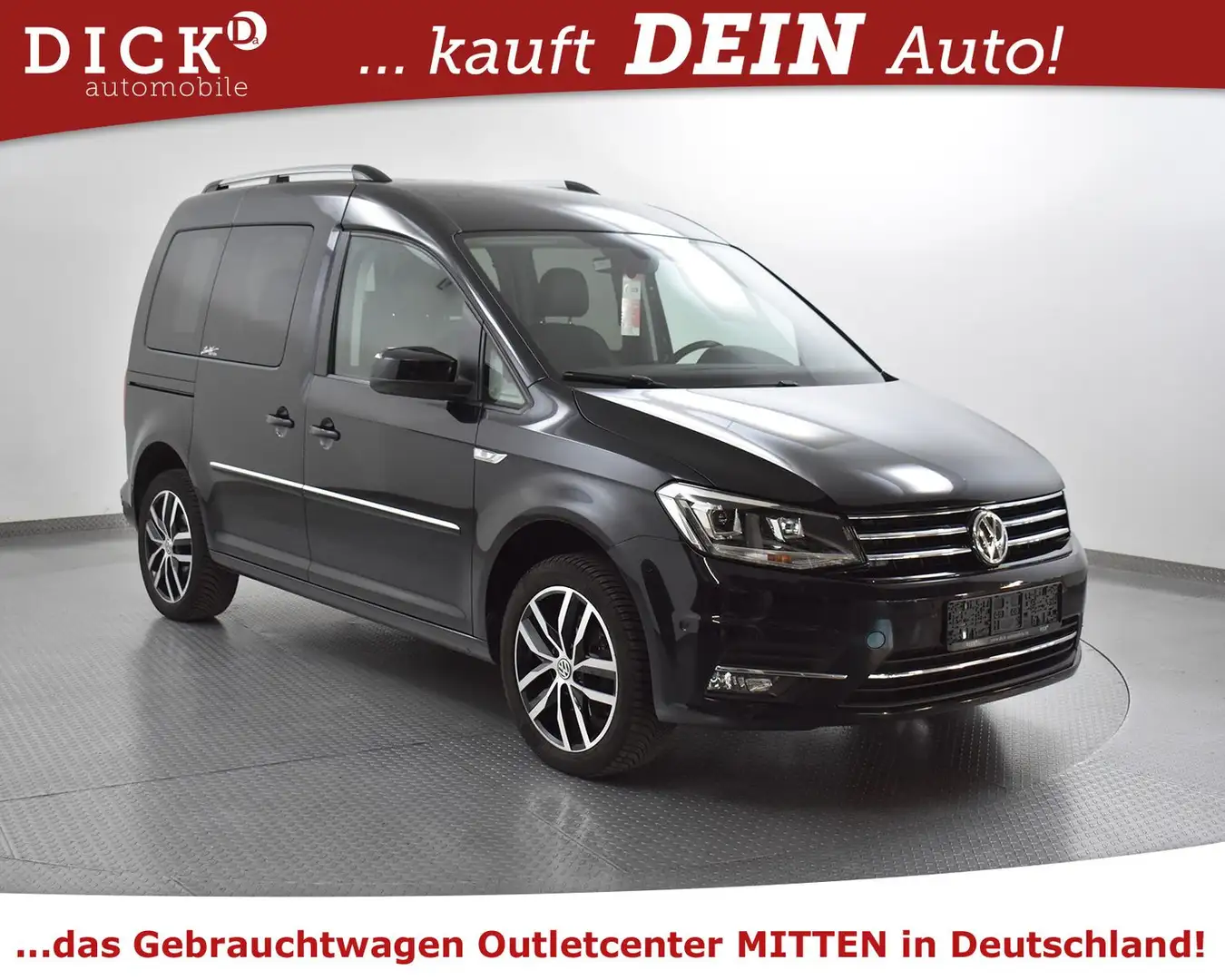 Volkswagen Caddy 1.4 CNG DSG Highl 5SI+NAV+KAM+XEN+AHK+ACC+ Black - 1