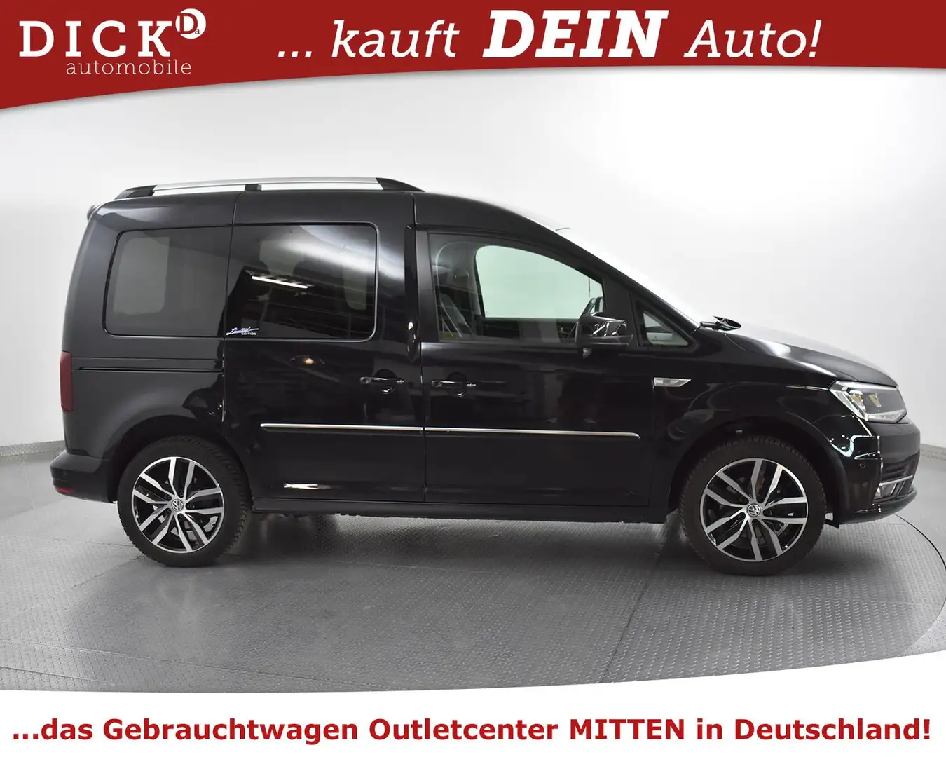 Volkswagen Caddy 1.4 CNG DSG Highl 5SI+NAV+KAM+XEN+AHK+ACC+ Black - 2