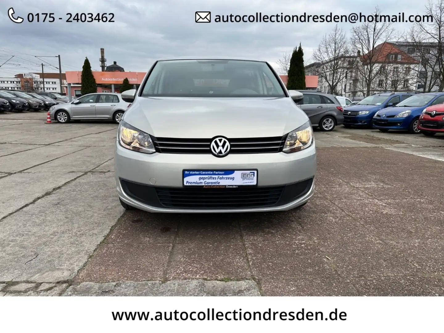 Volkswagen Touran Trendline 1,4 Ltr.-103 kW 16V TSI Automatik Zilver - 2