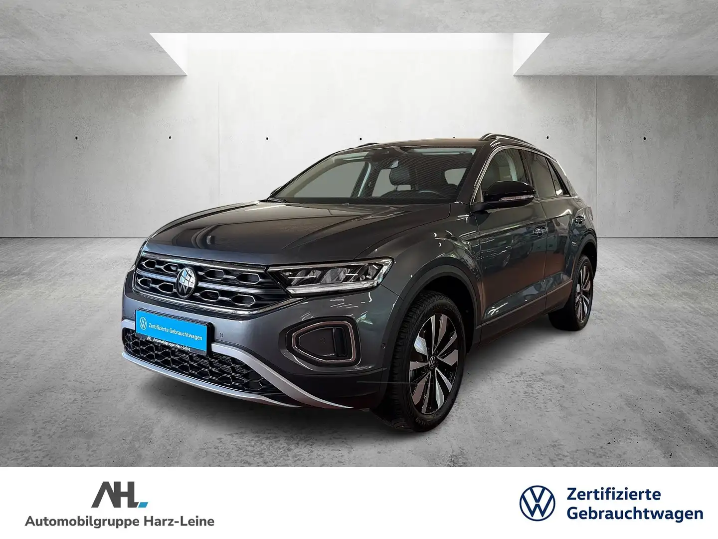 Volkswagen T-Roc 1.0 TSI Goal AHK Navi ACC LED DAB+ Grau - 1