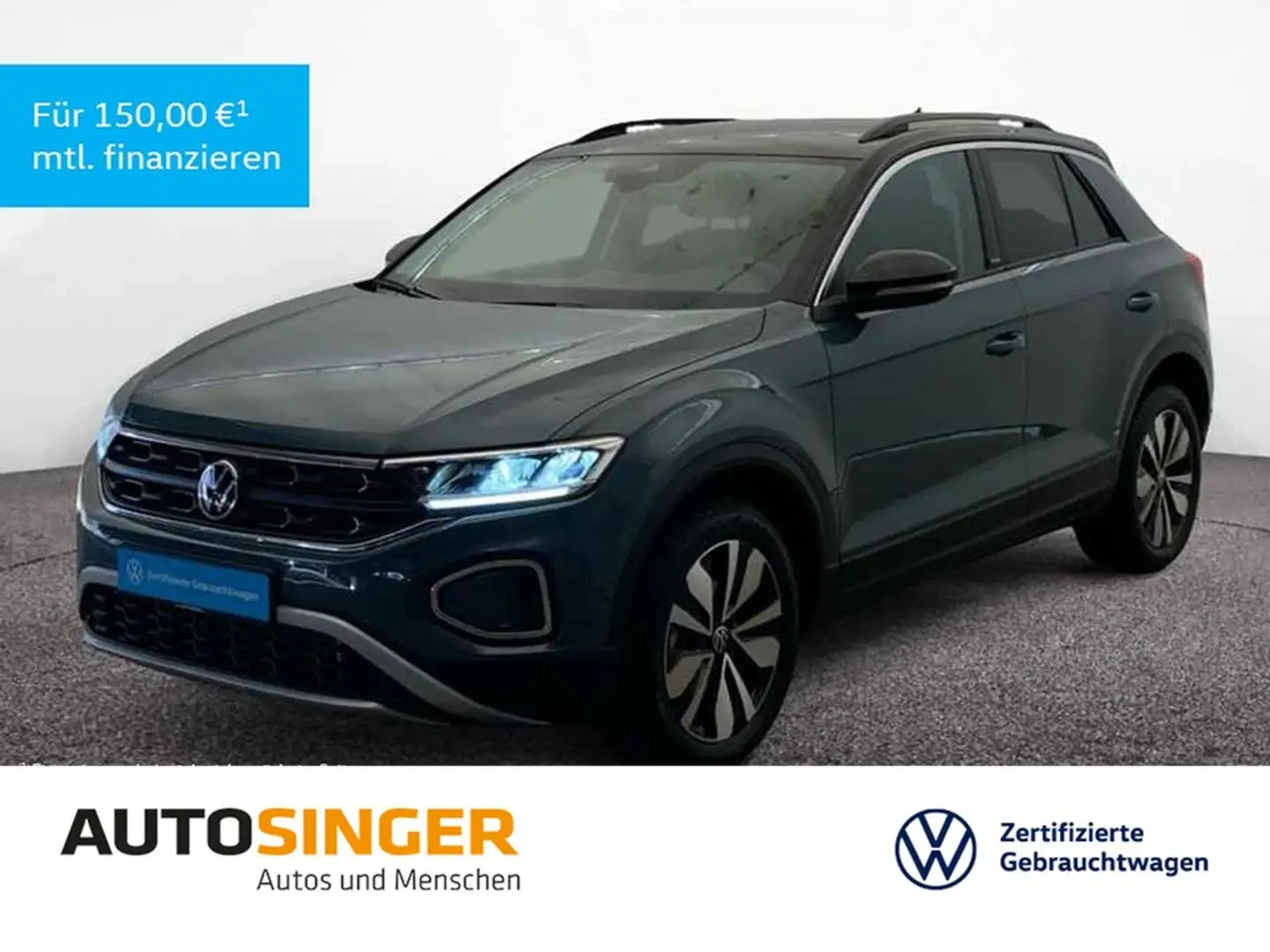 Volkswagen T-Roc Move 1.5 TSI *AHK*LED*NAVI*PDC*SHZ*17"*TEL Blau - 1