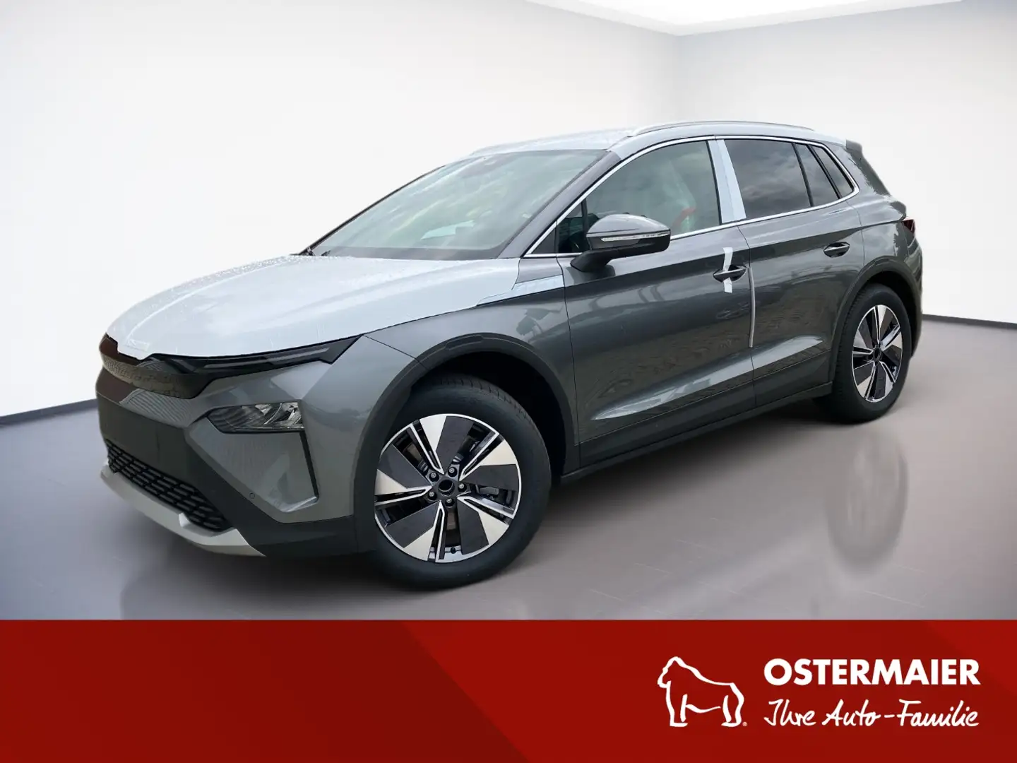 Skoda Elroq 85 LightA.NAVI.TravelA.WÄRMEPUMPE.KAM.AHK.AMBIENTE Gris - 1