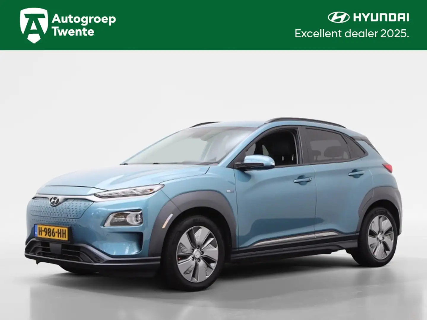 Hyundai KONA EV Premium 64 kWh | SOH 95.7% | 3-fase | BlueLink Blauw - 1