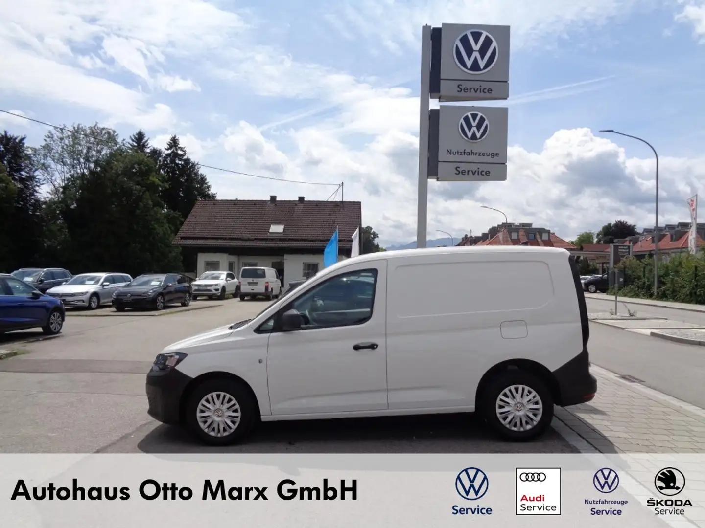 Volkswagen Caddy Cargo 2,0 TDI (PDC+Klima+Navi) Klima Navi Blanc - 1