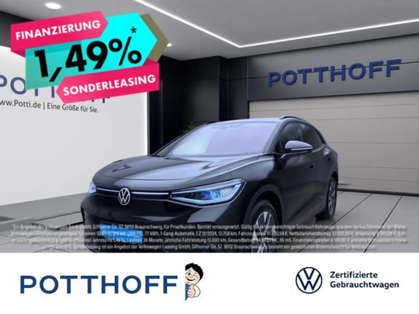 Volkswagen ID.4 PURE PERFORMANCE NAVI PDC LED SITZHZG Schwarz - 1